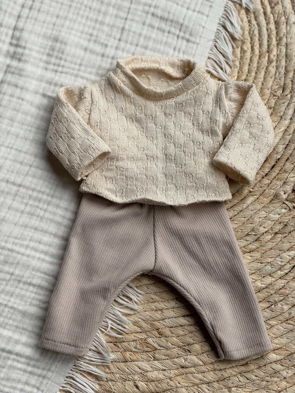 Poppenshirt Knitted Ecru