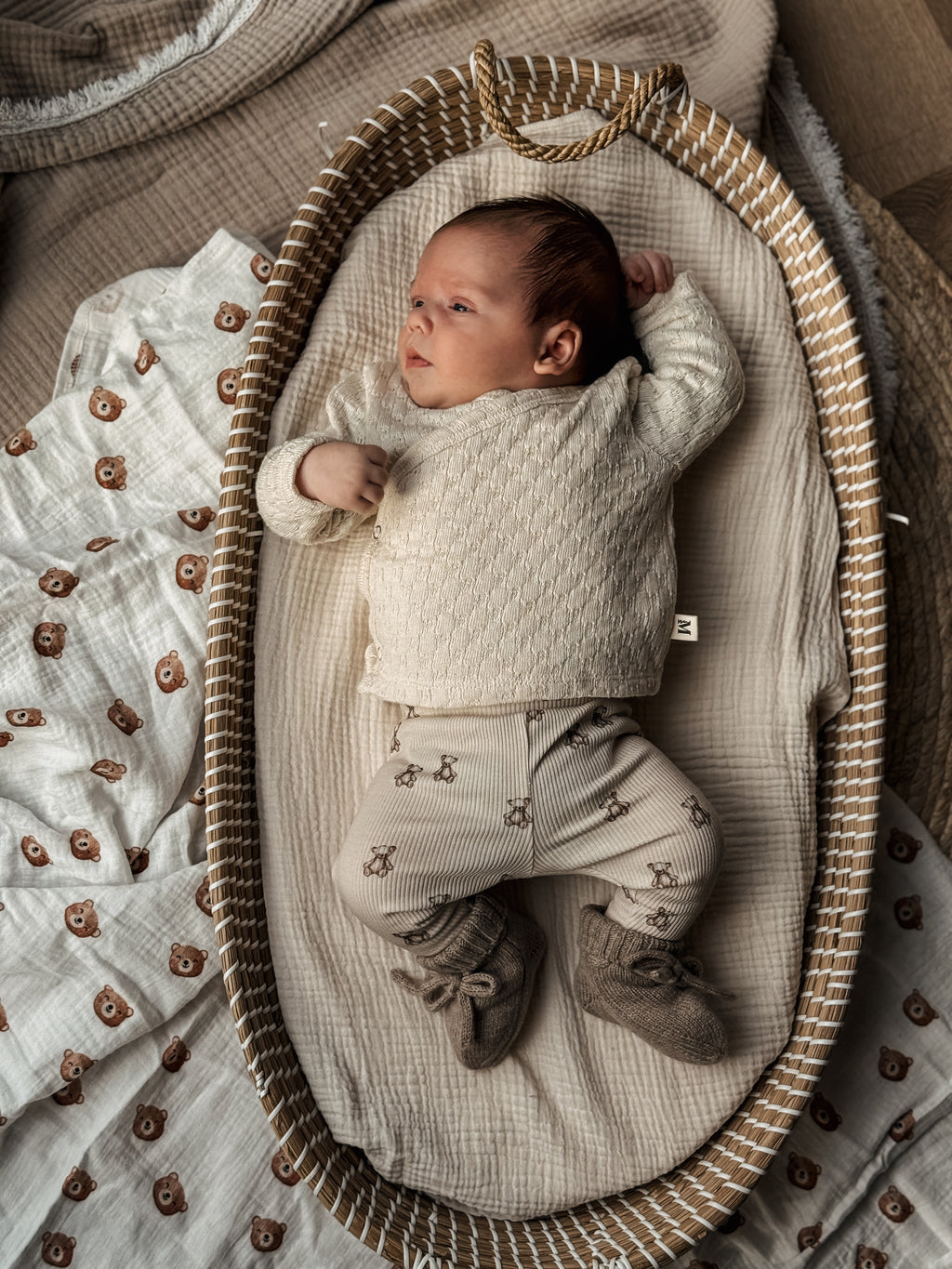 Overslag Knitted Ecru