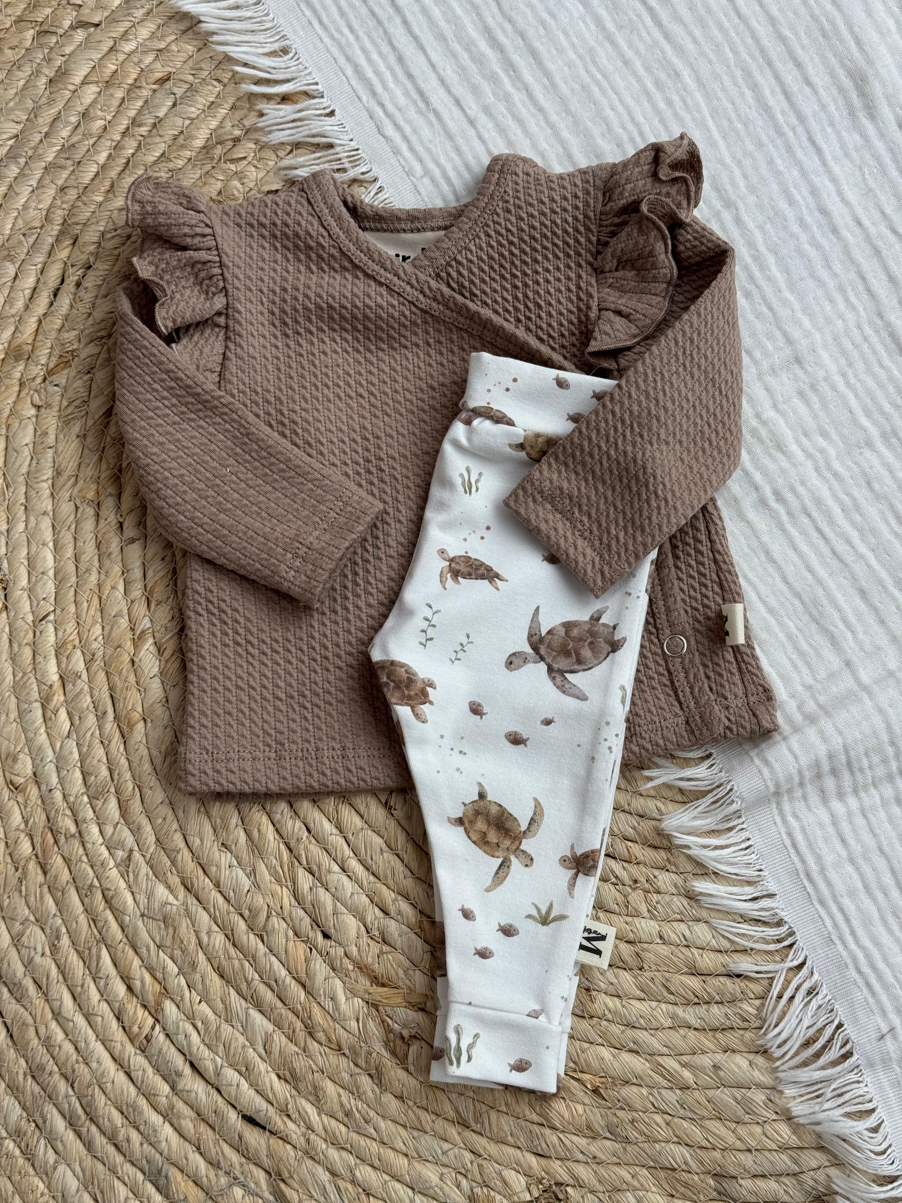 Overslag Ruffle Kabel Taupe