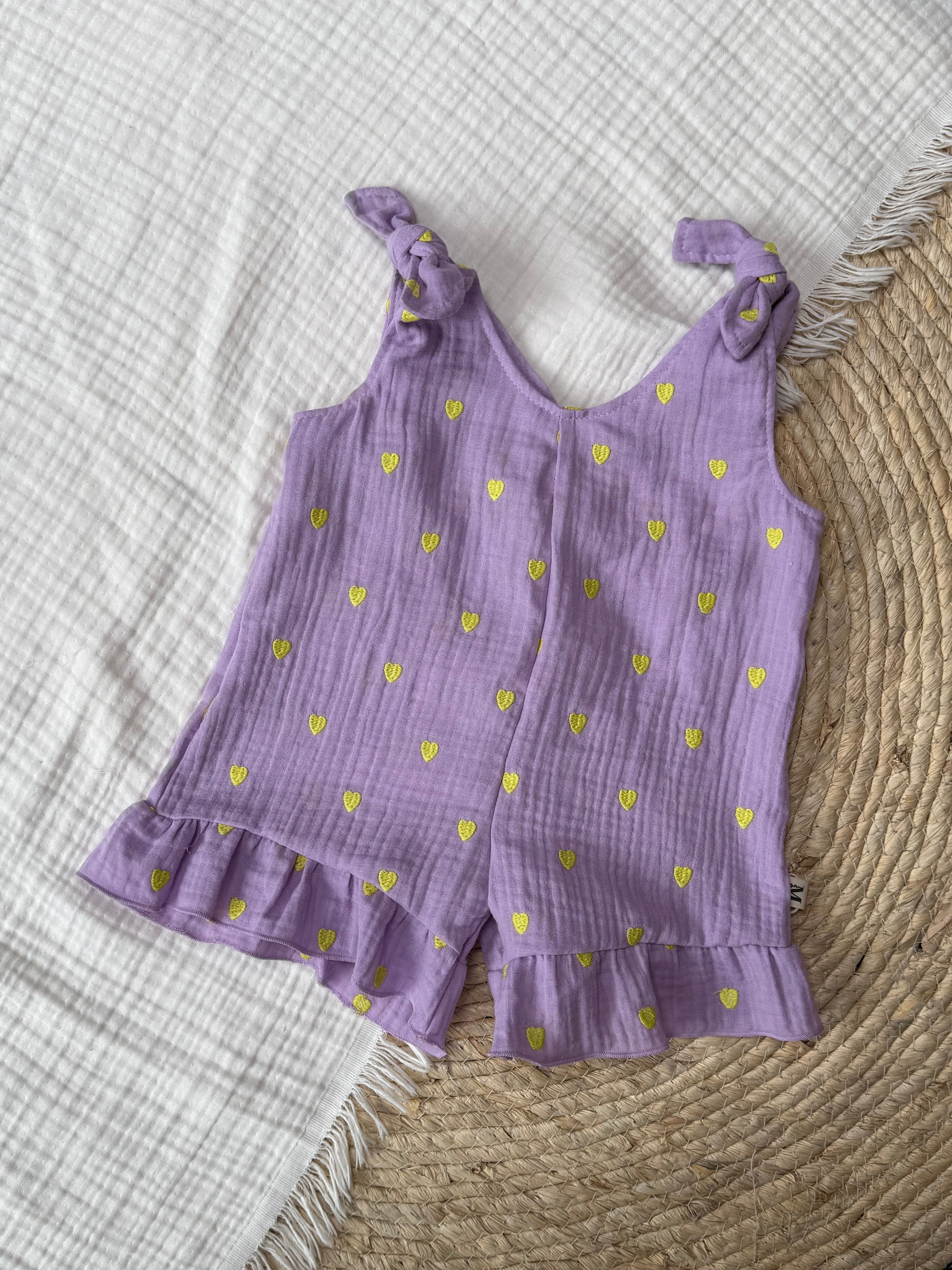 Jumpsuit Lavendel Neon Hearts