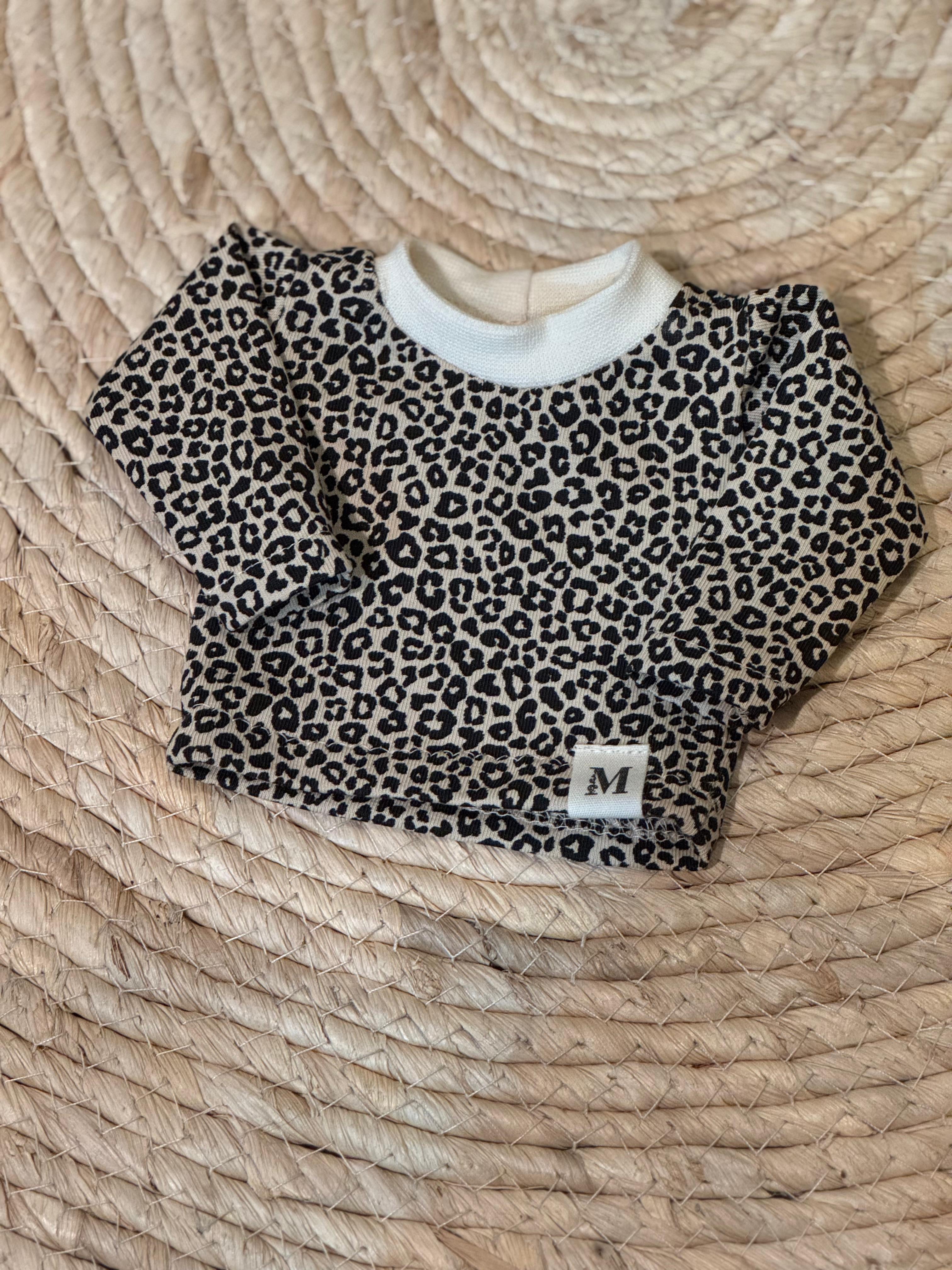 Poppenshirt Panter Sand