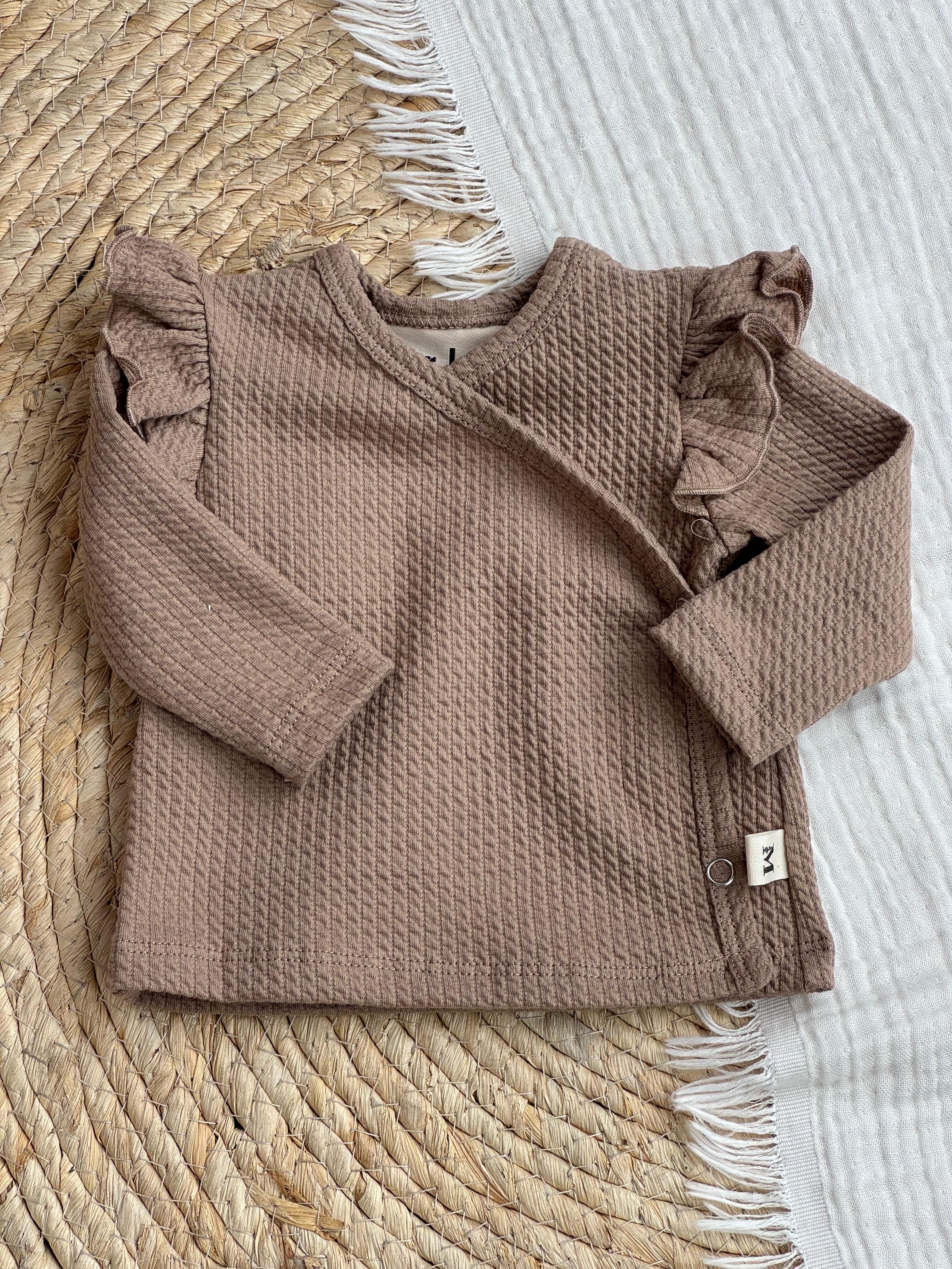 Overslag Ruffle Kabel Taupe