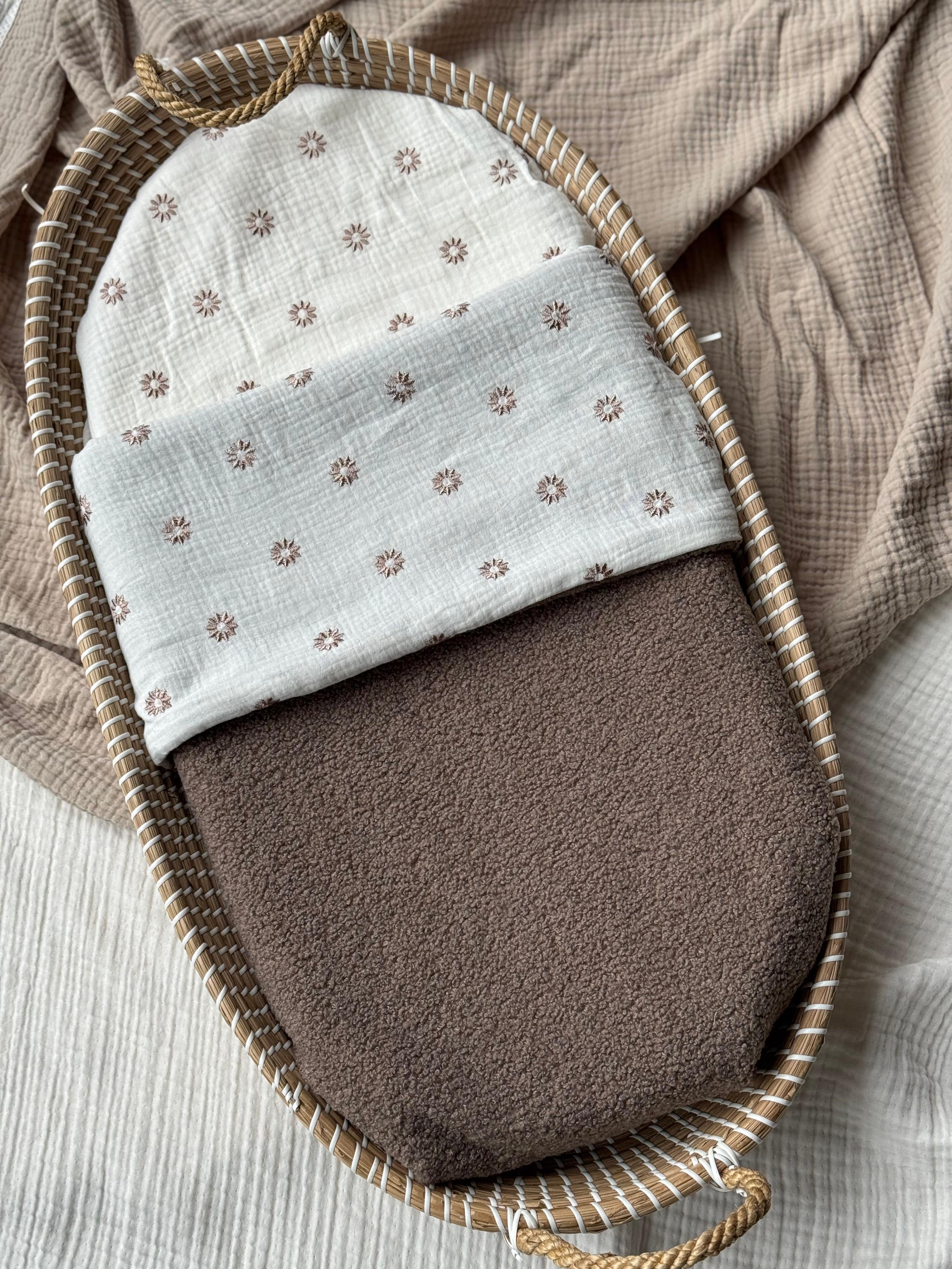 Wiegdeken Geborduurde Bloemen