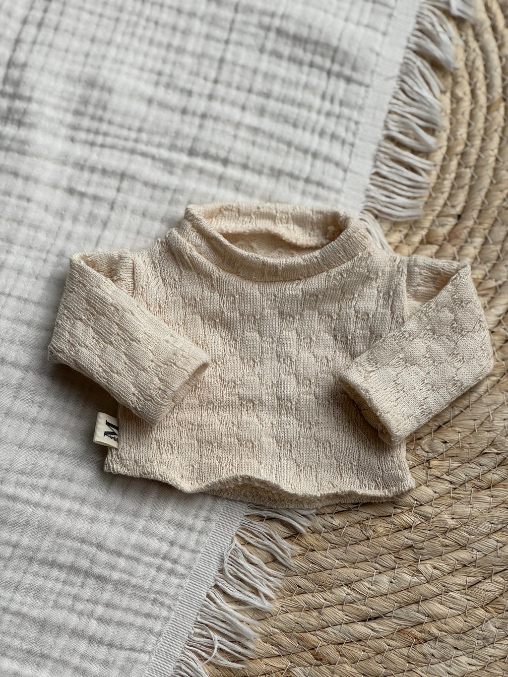 Poppenshirt Knitted Ecru