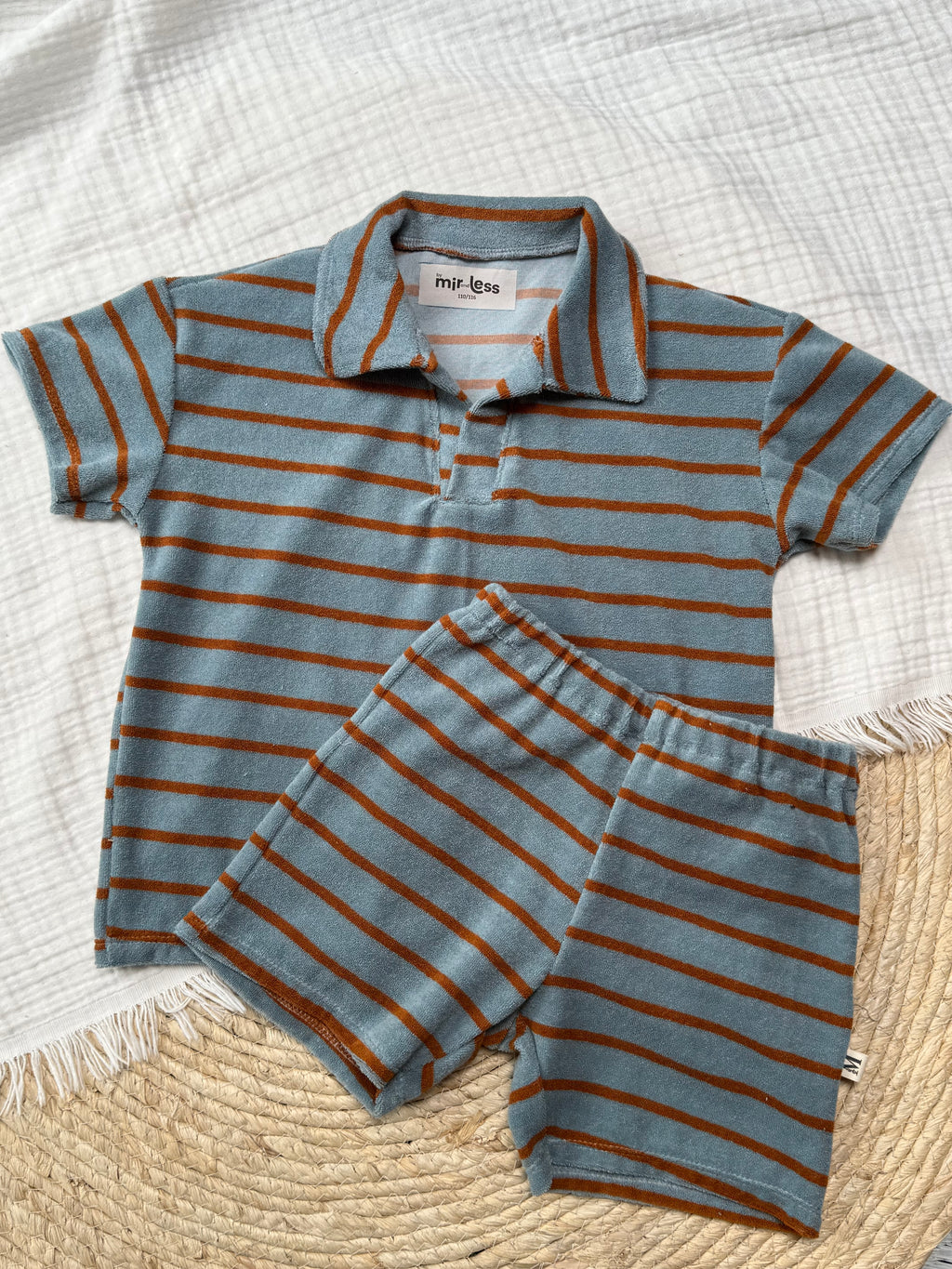 Polo Badstof Set Strepen