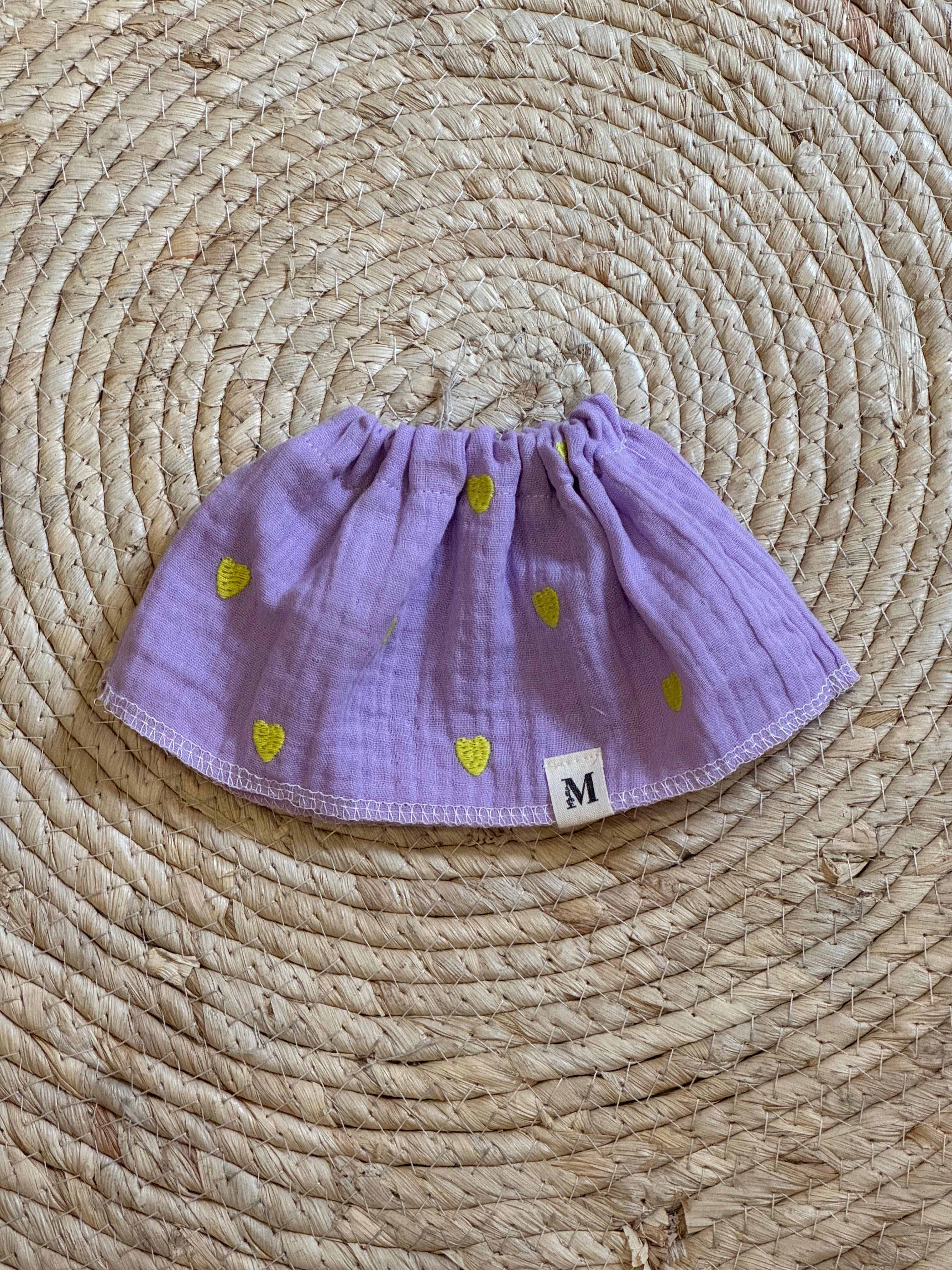 Poppenrokje Neon Hartjes