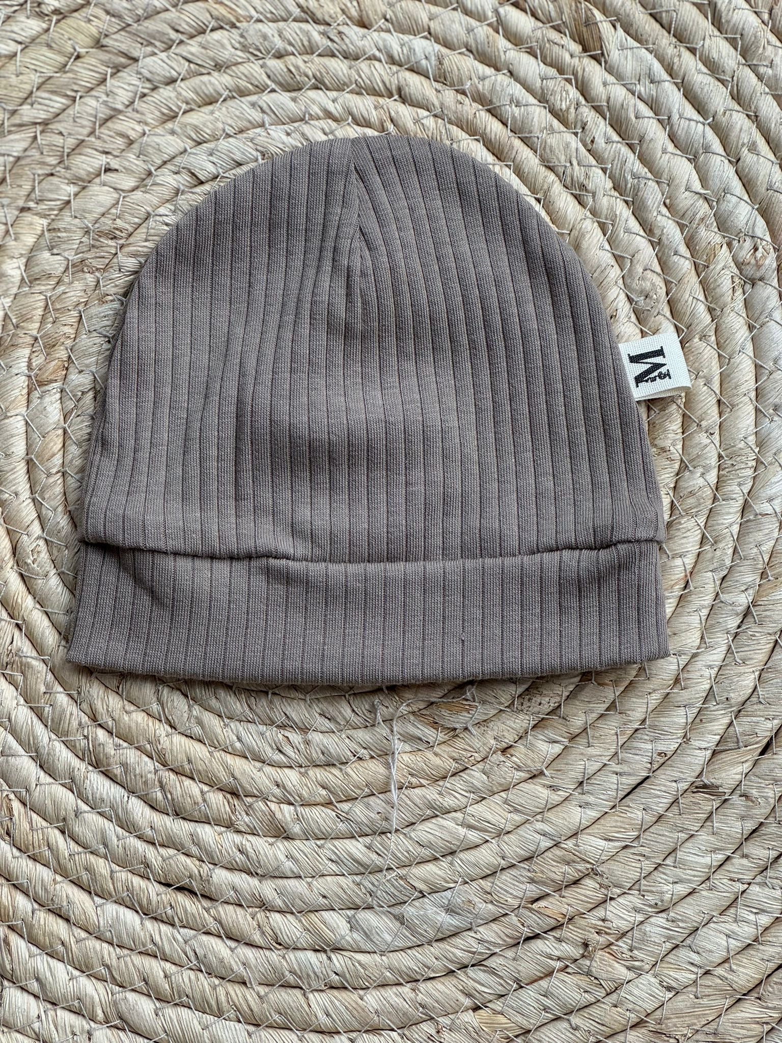 Mutsje Brede Rib Taupe