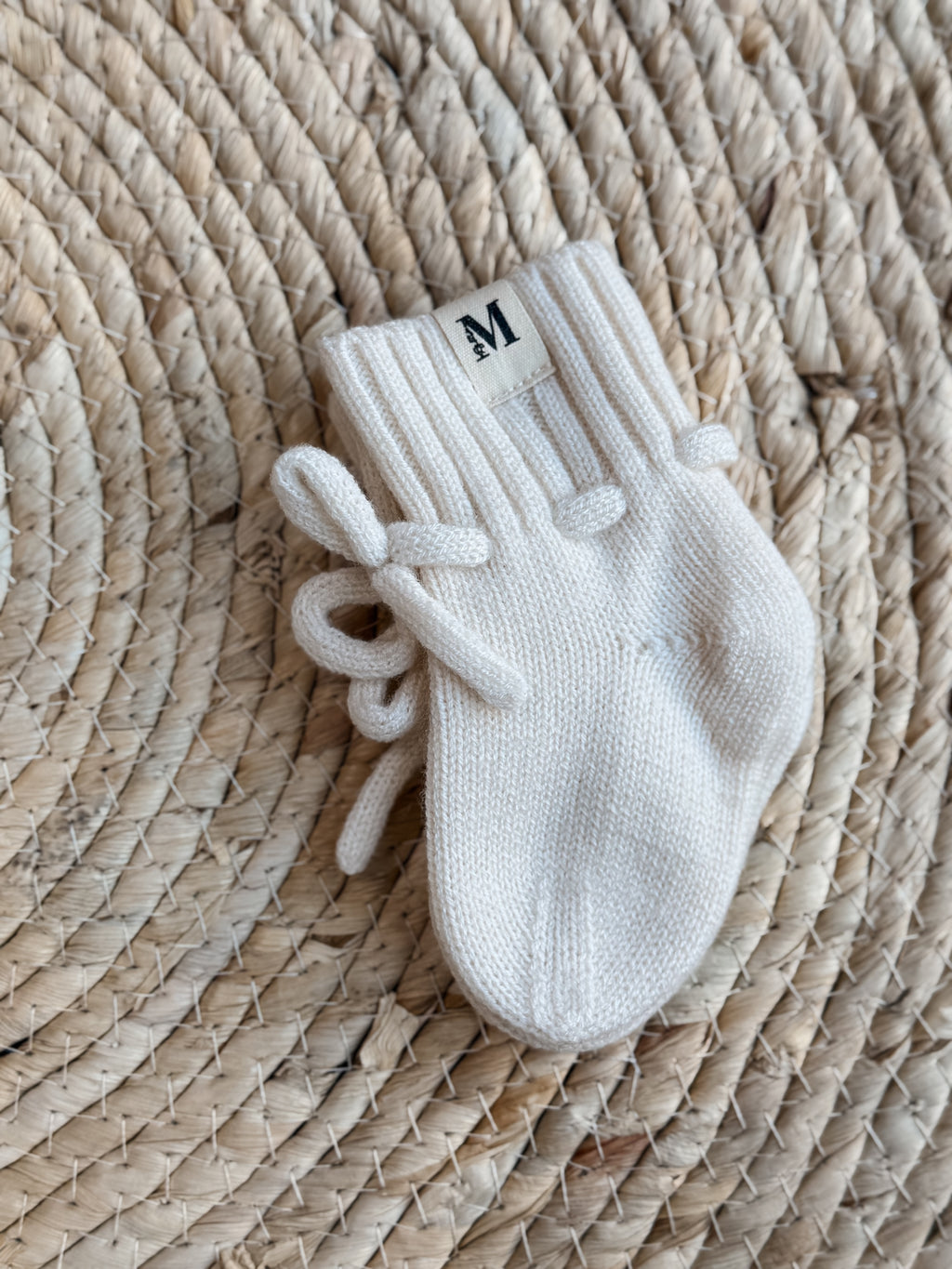 Merino wollen slofjes Off White