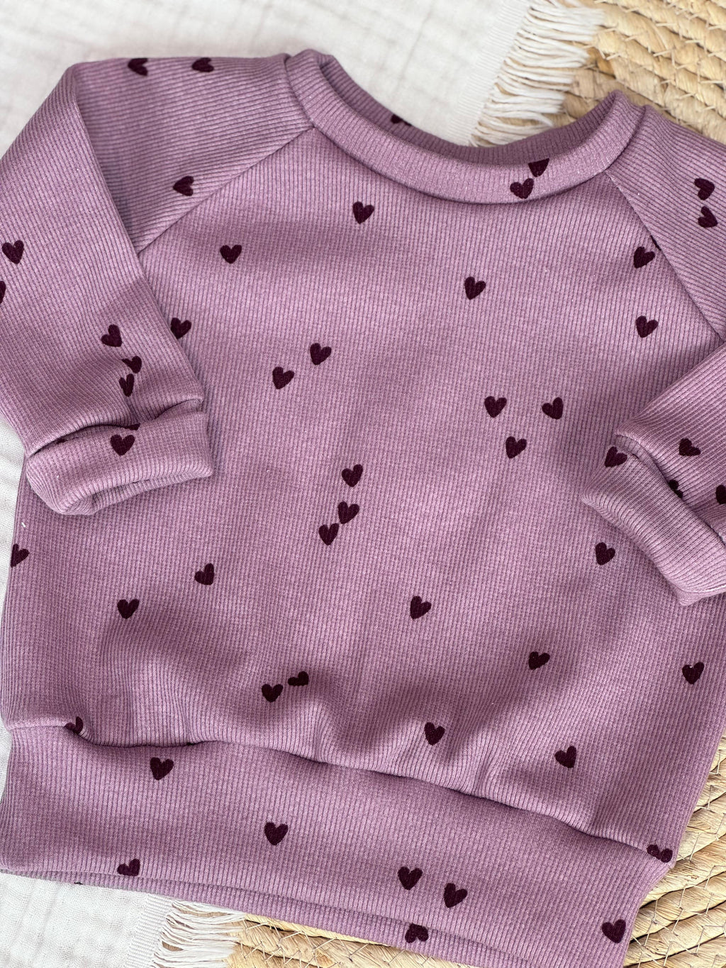 Sweater Lila Hartjes Rib