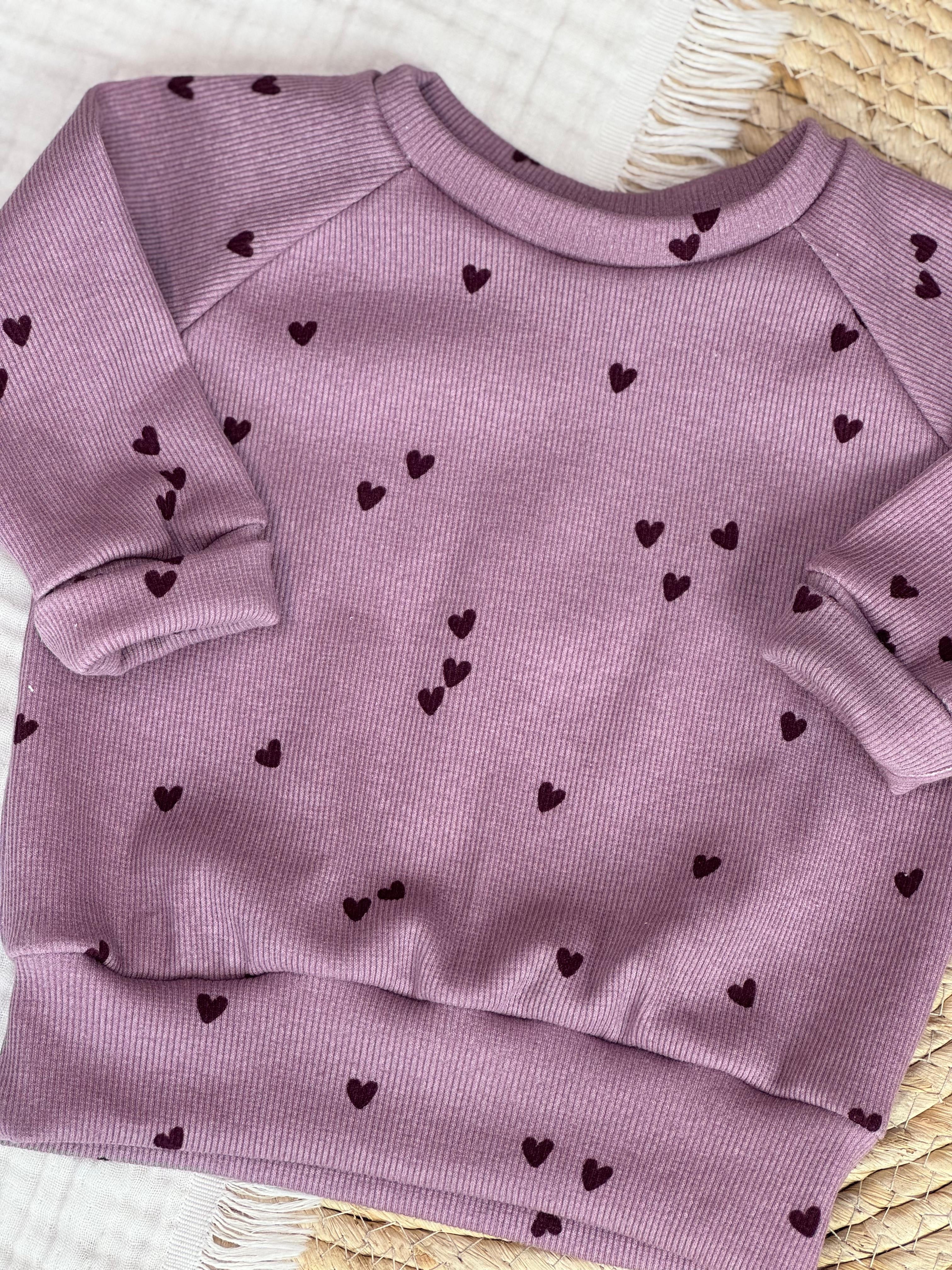 Sweater Lila Hartjes Rib