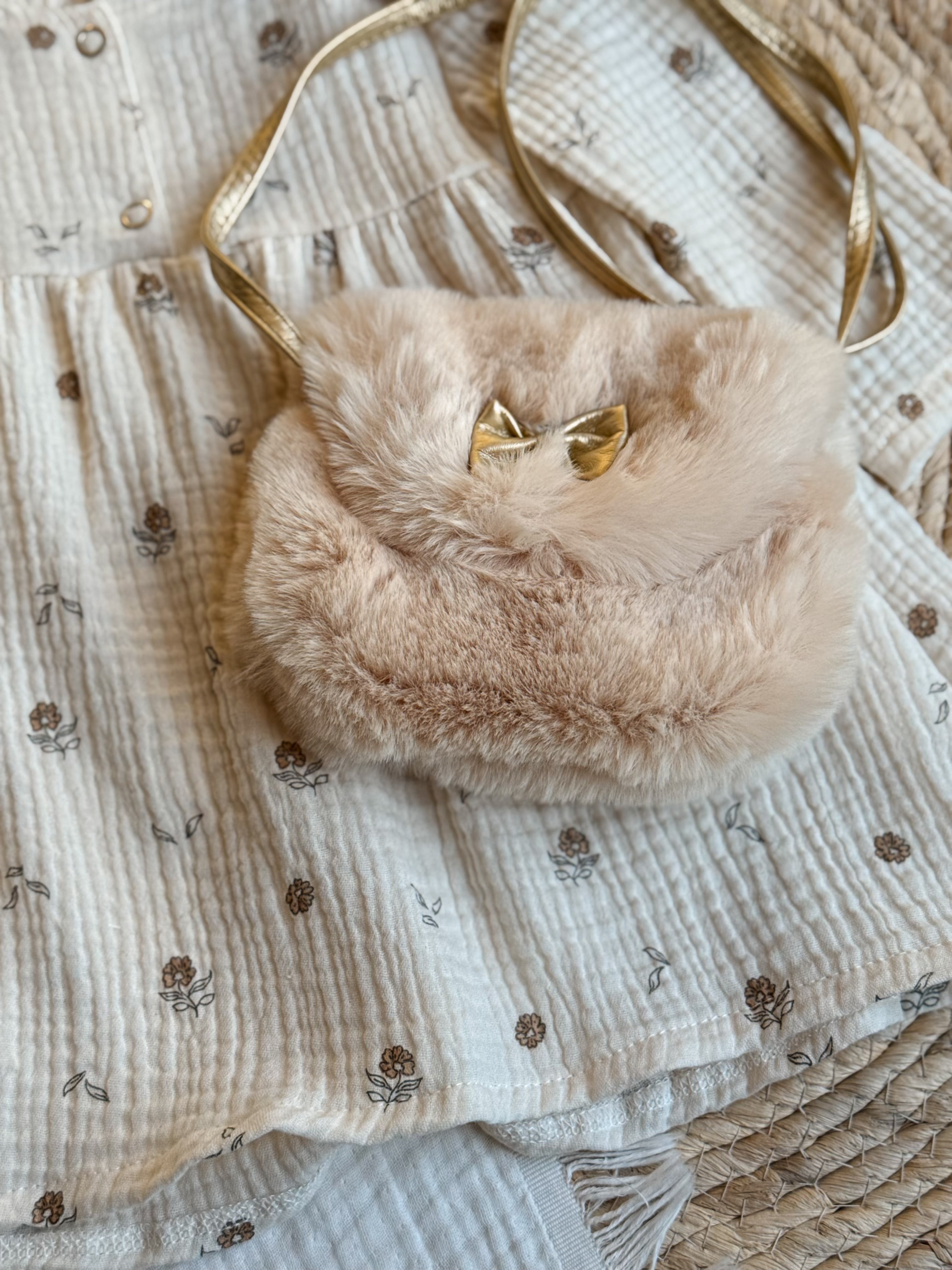 Tasje Creme met Strikje