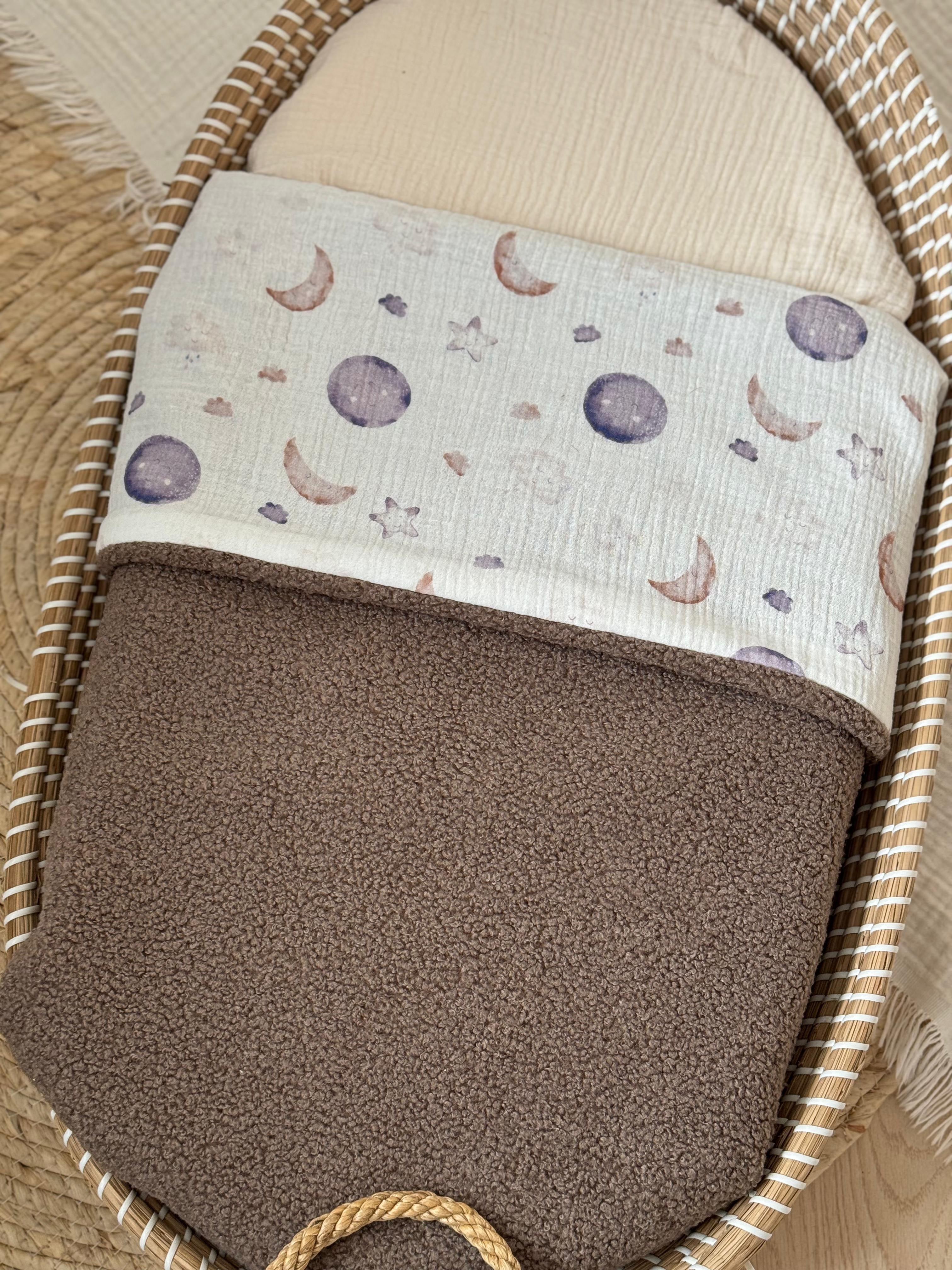 Wiegdeken Taupe Moon