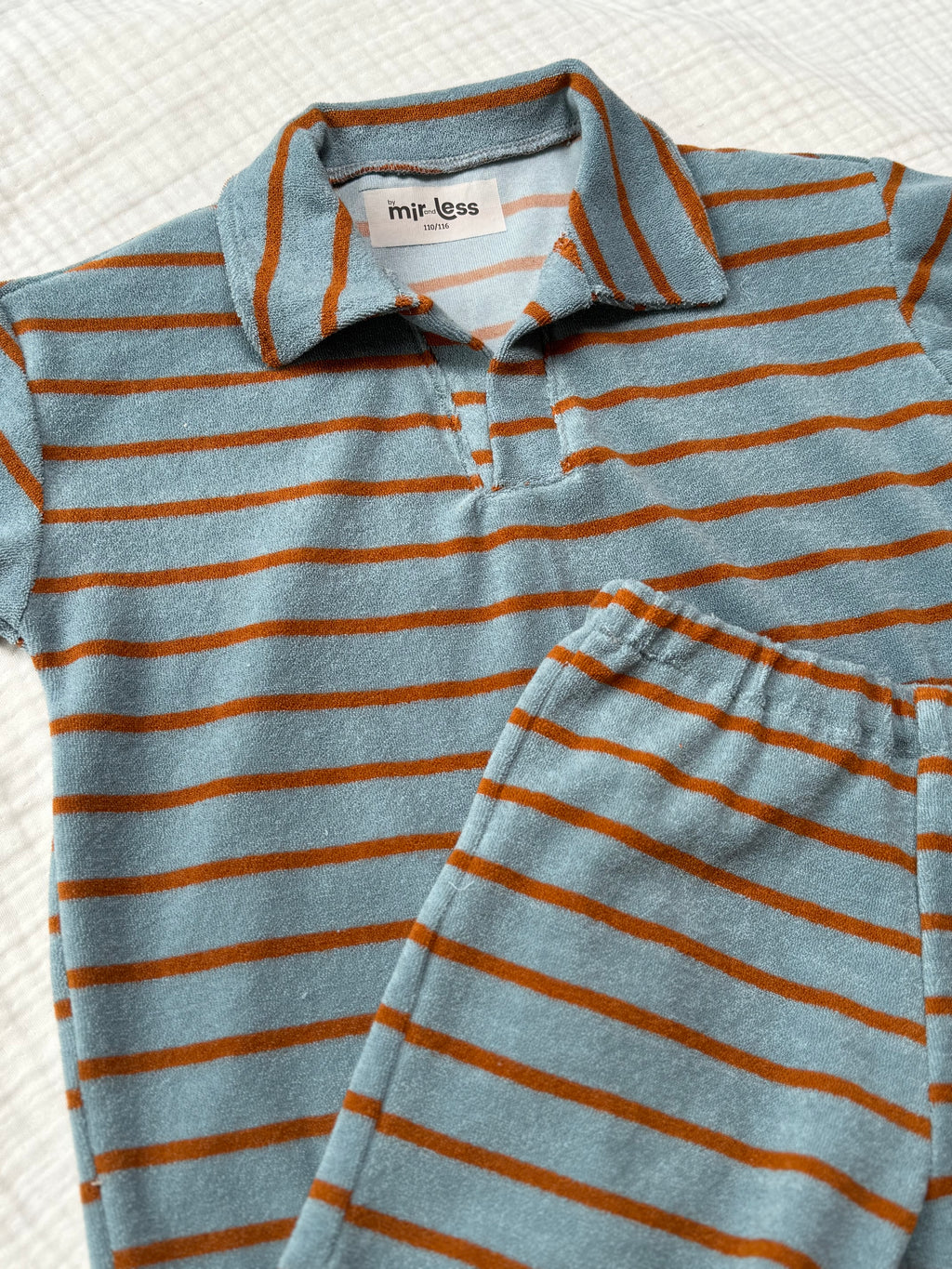 Polo Badstof Set Strepen