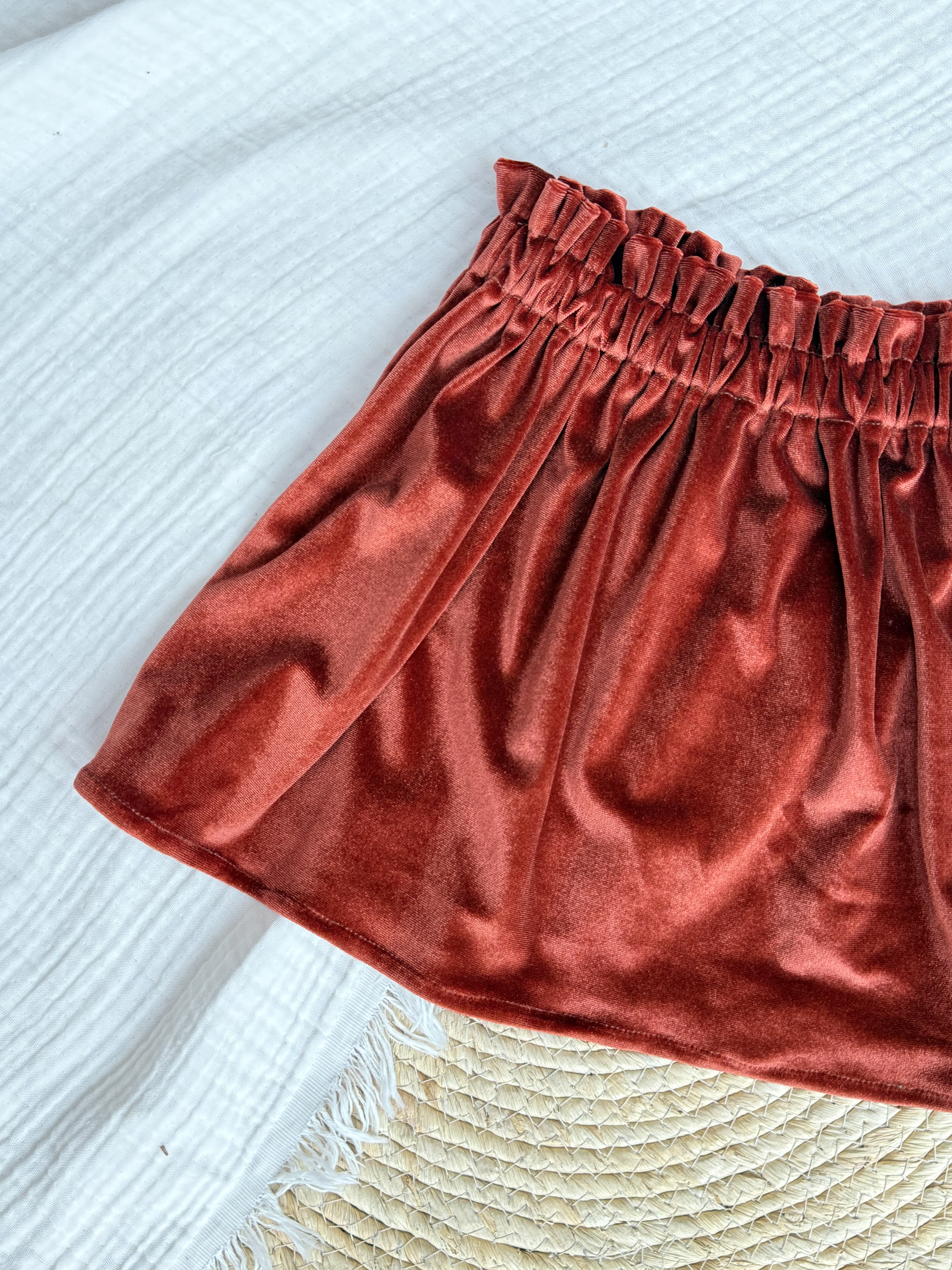 Rokje Fluweel Brique