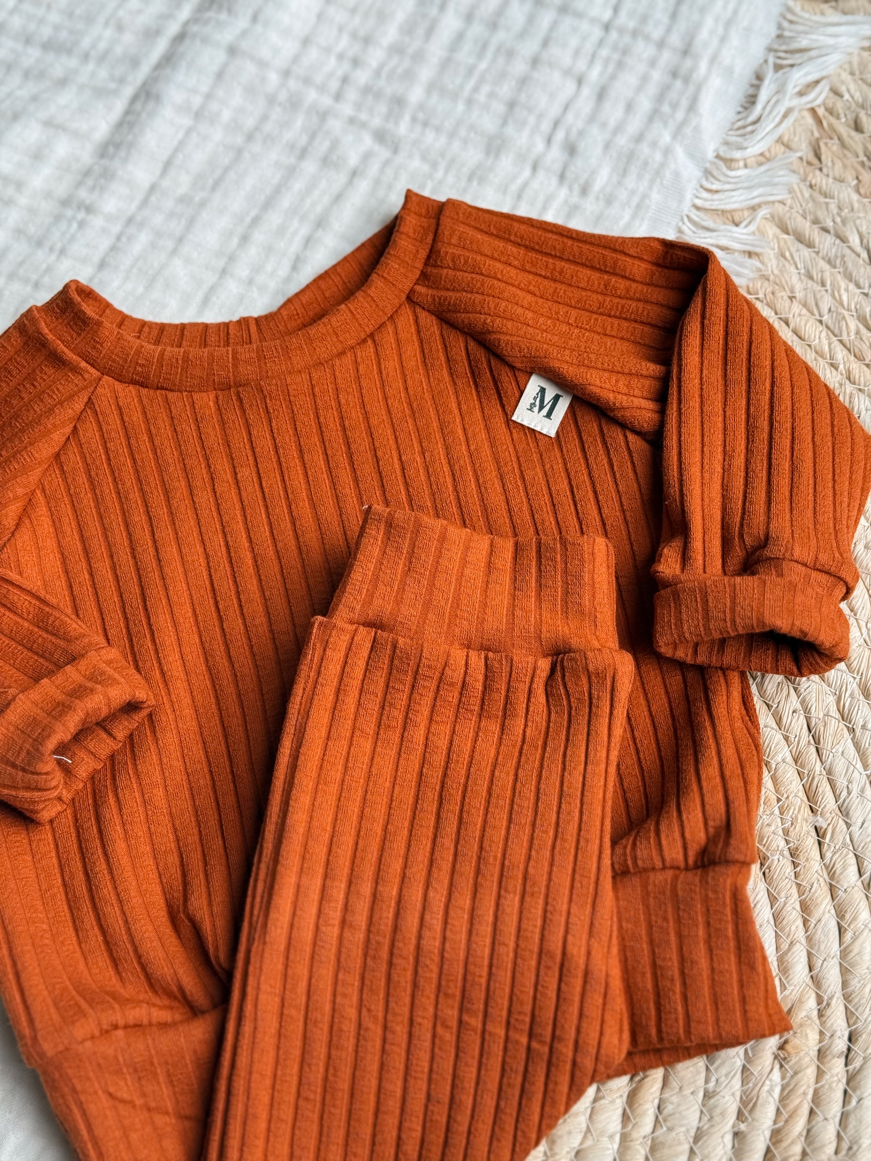 Set Brede Rib Brique