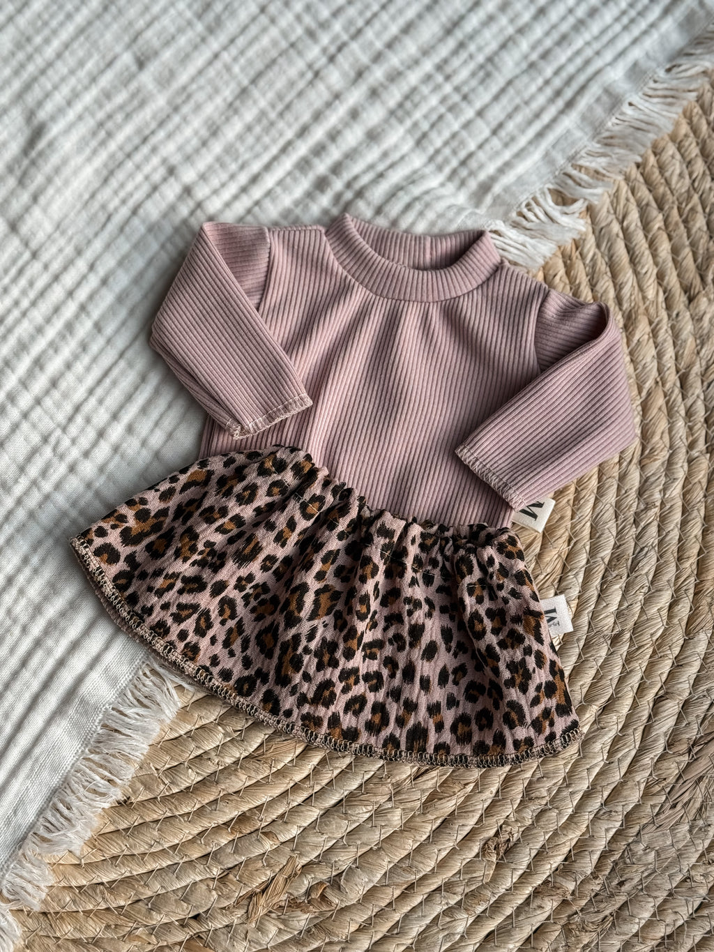 Poppenrokje Panter Pink