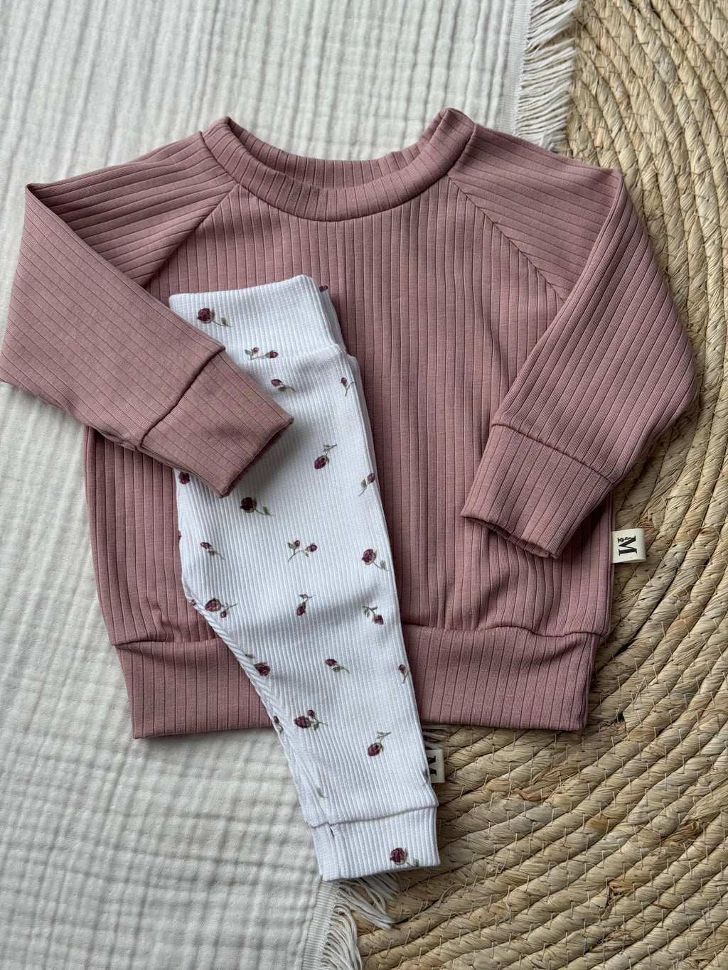 Sweater Nude Pink Brede Rib