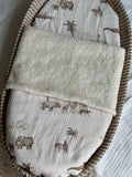 Wiegdeken Jungle Off White - Katoen