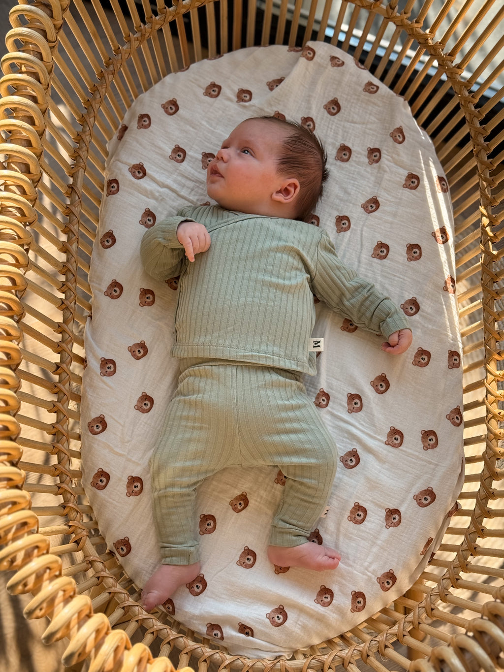 Dusty Green Brede Rib