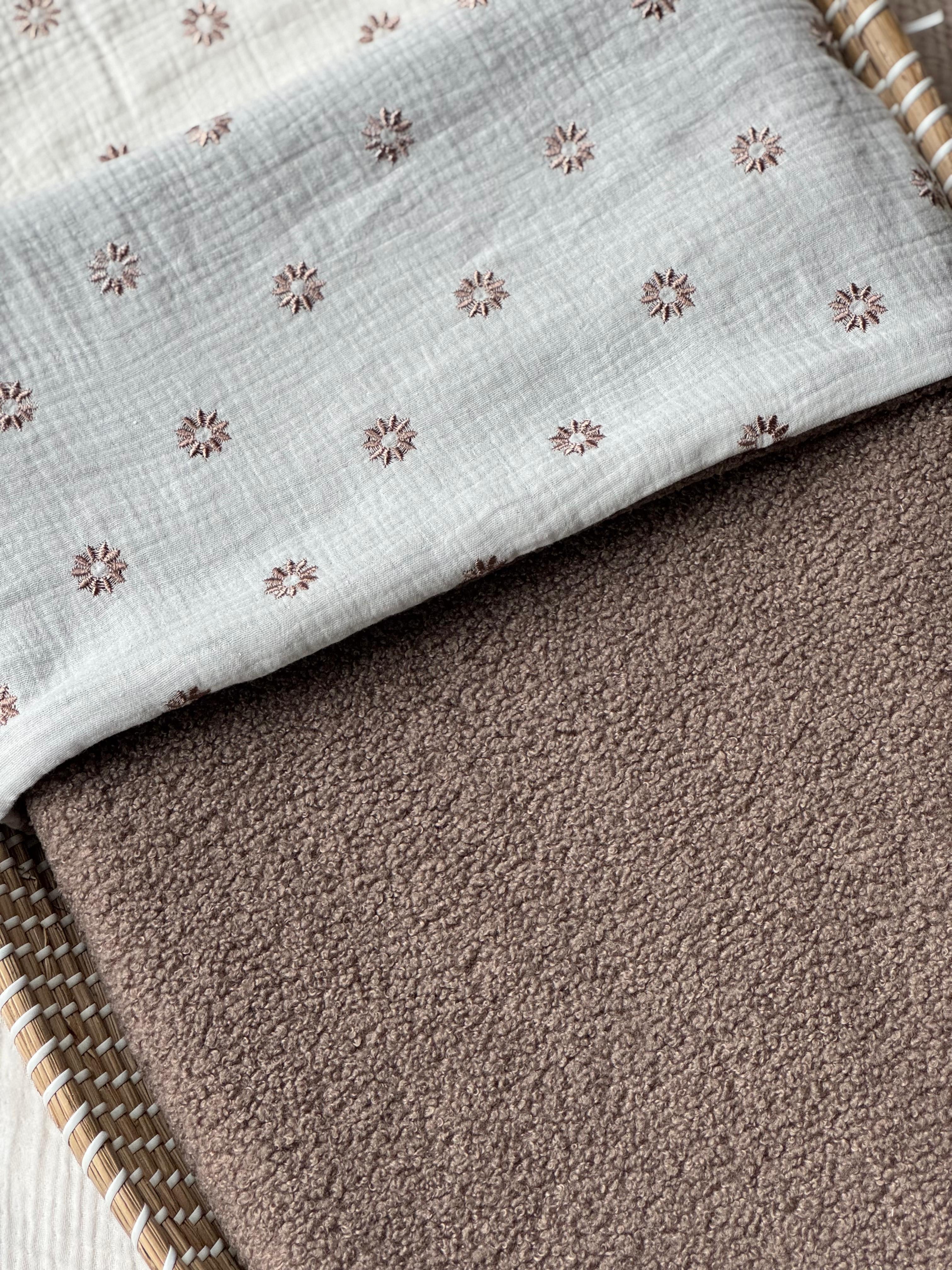 Wiegdeken Geborduurde Bloemen