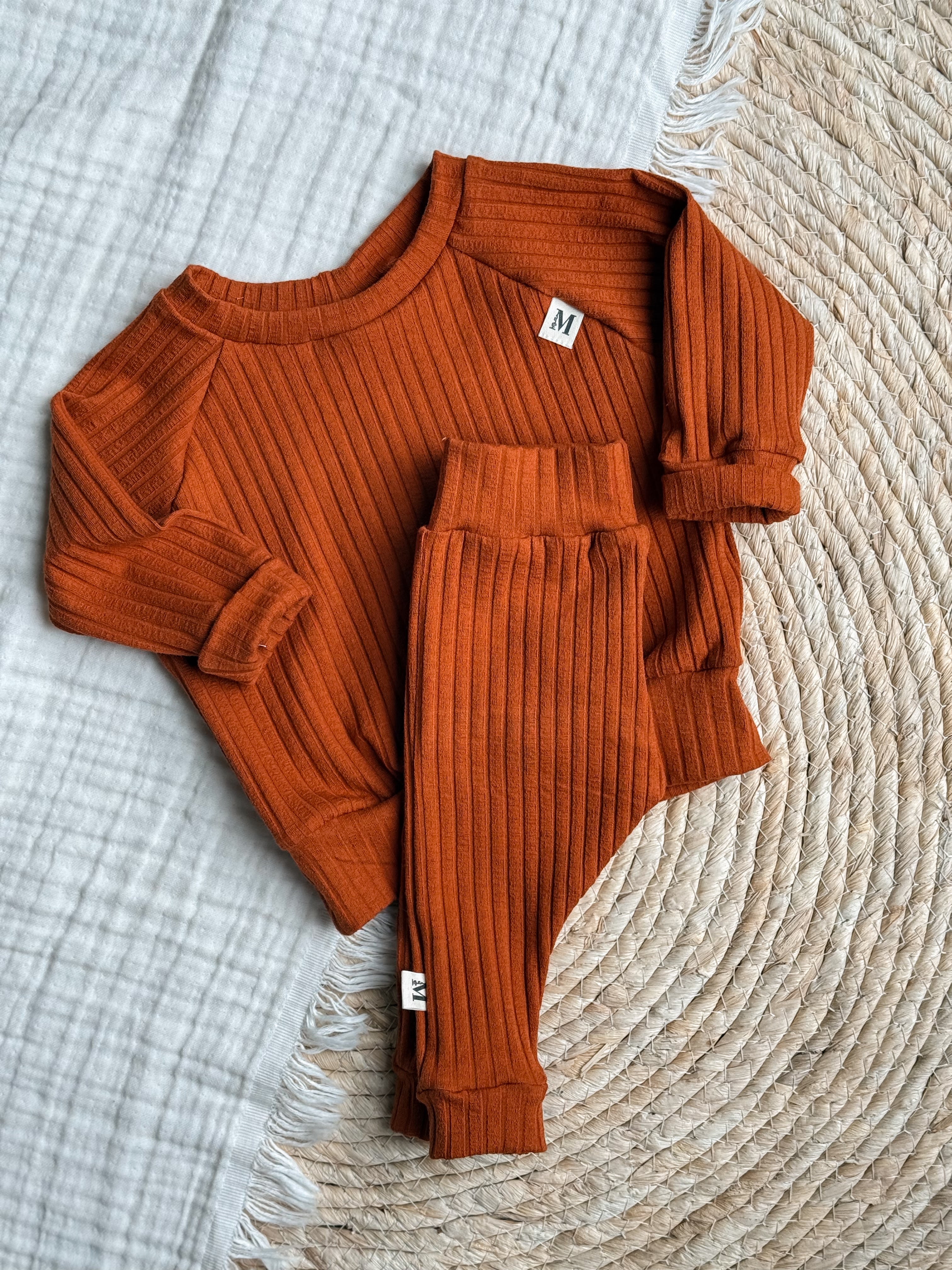 Set Brede Rib Brique