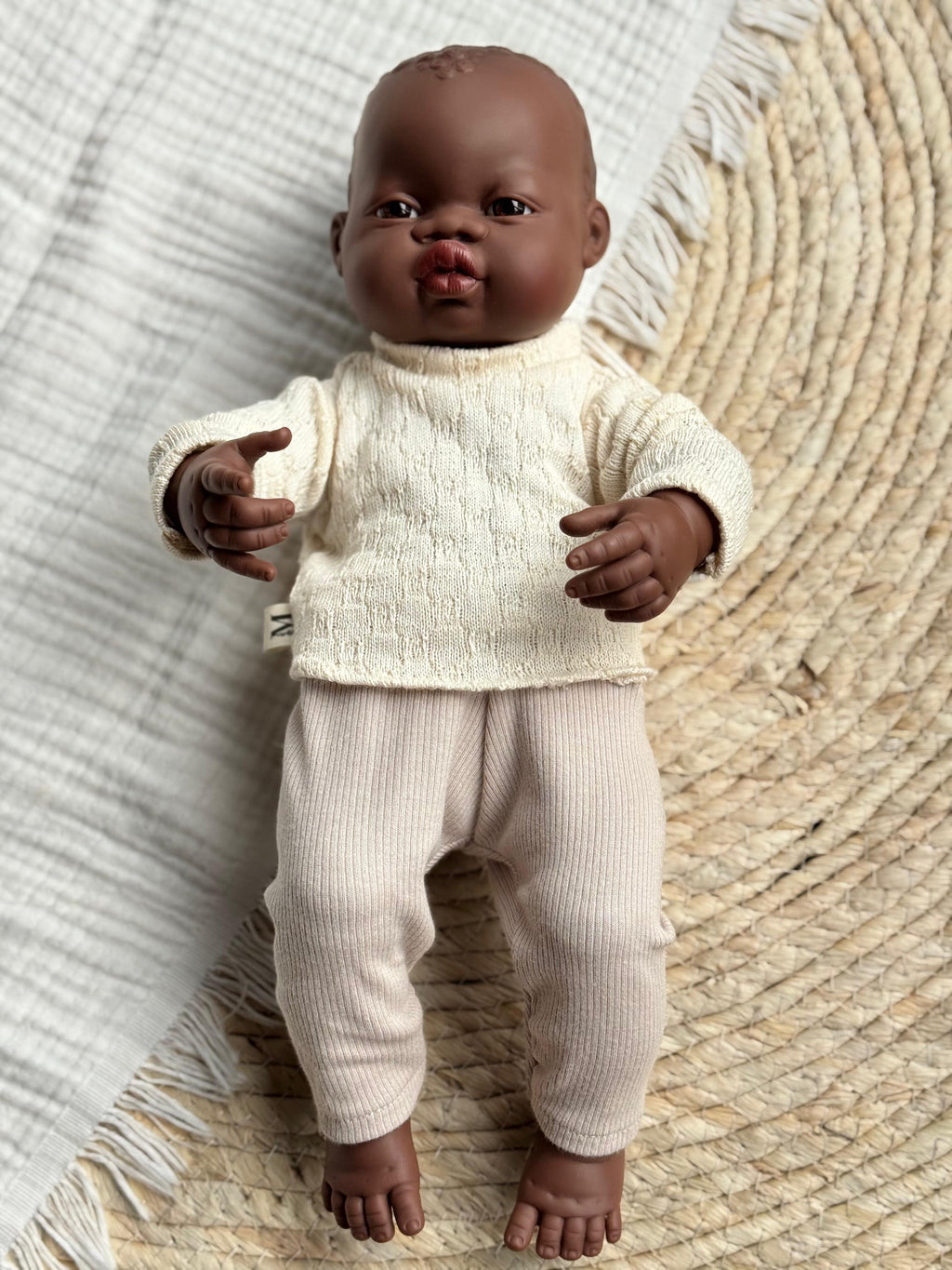 Poppenshirt Knitted Ecru