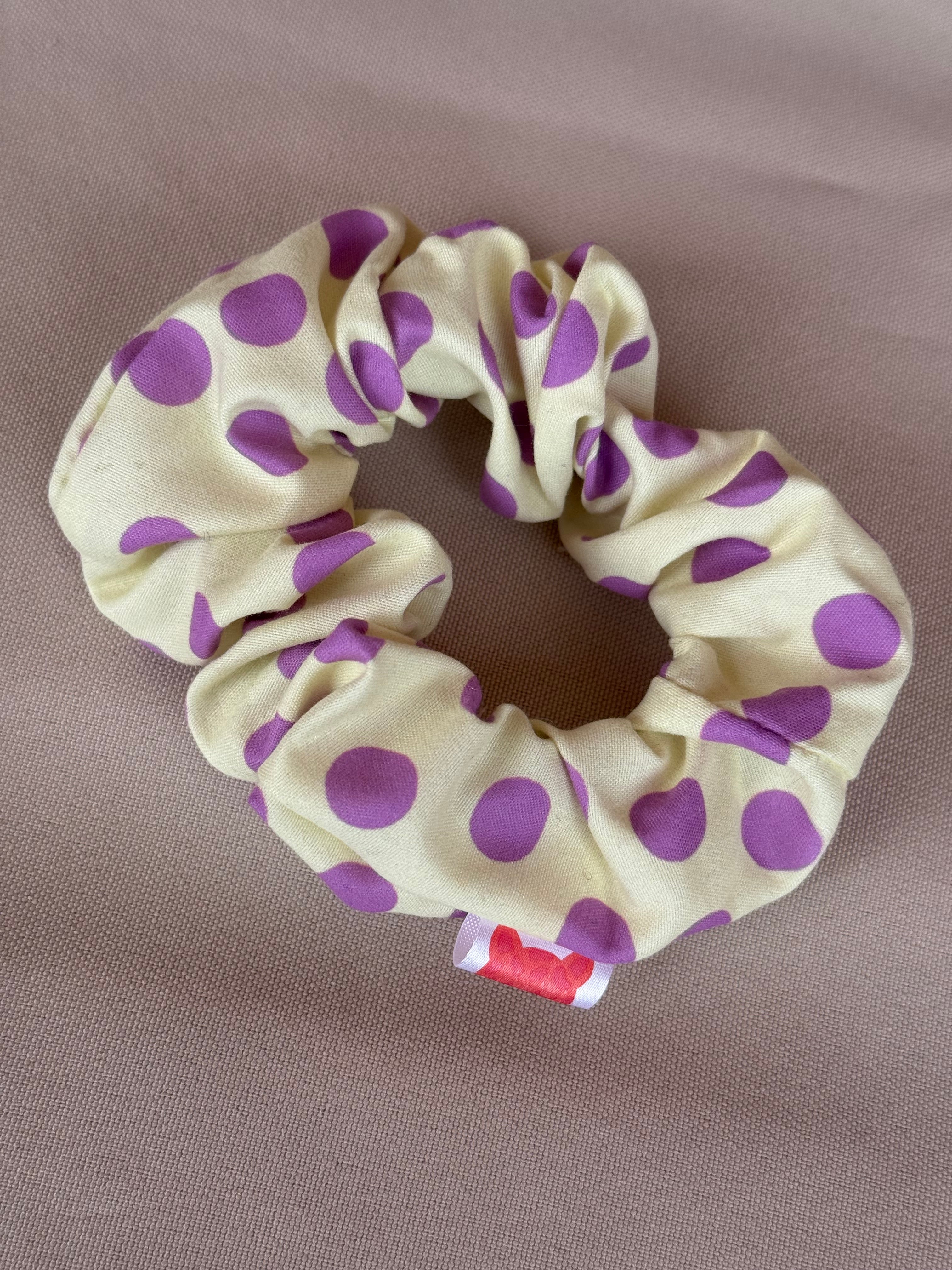 Scrunchie Dots Yellow