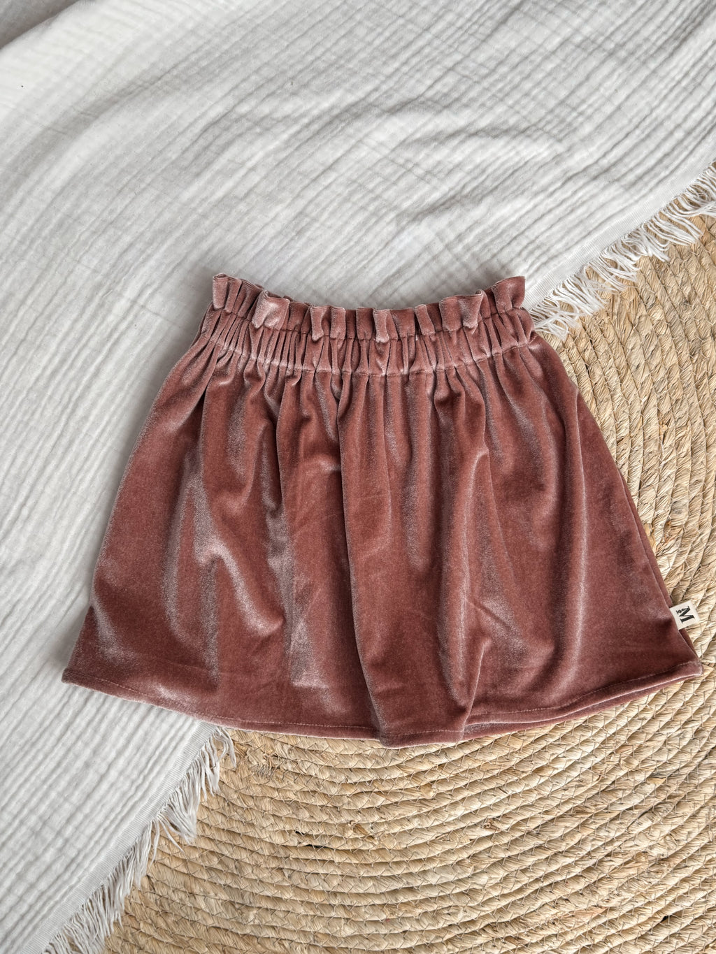 Rokje Fluweel Light Pink