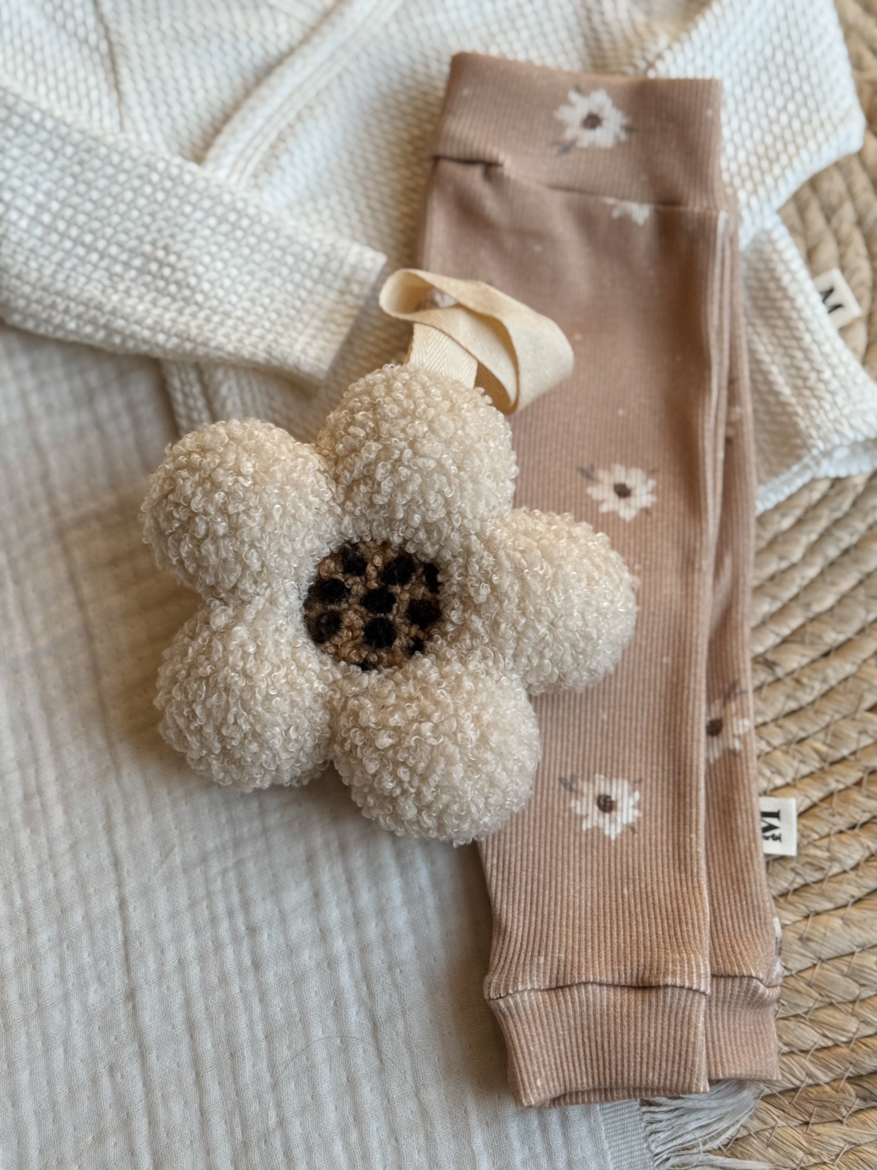 Speenknuffel Daisy Beige/Leopard
