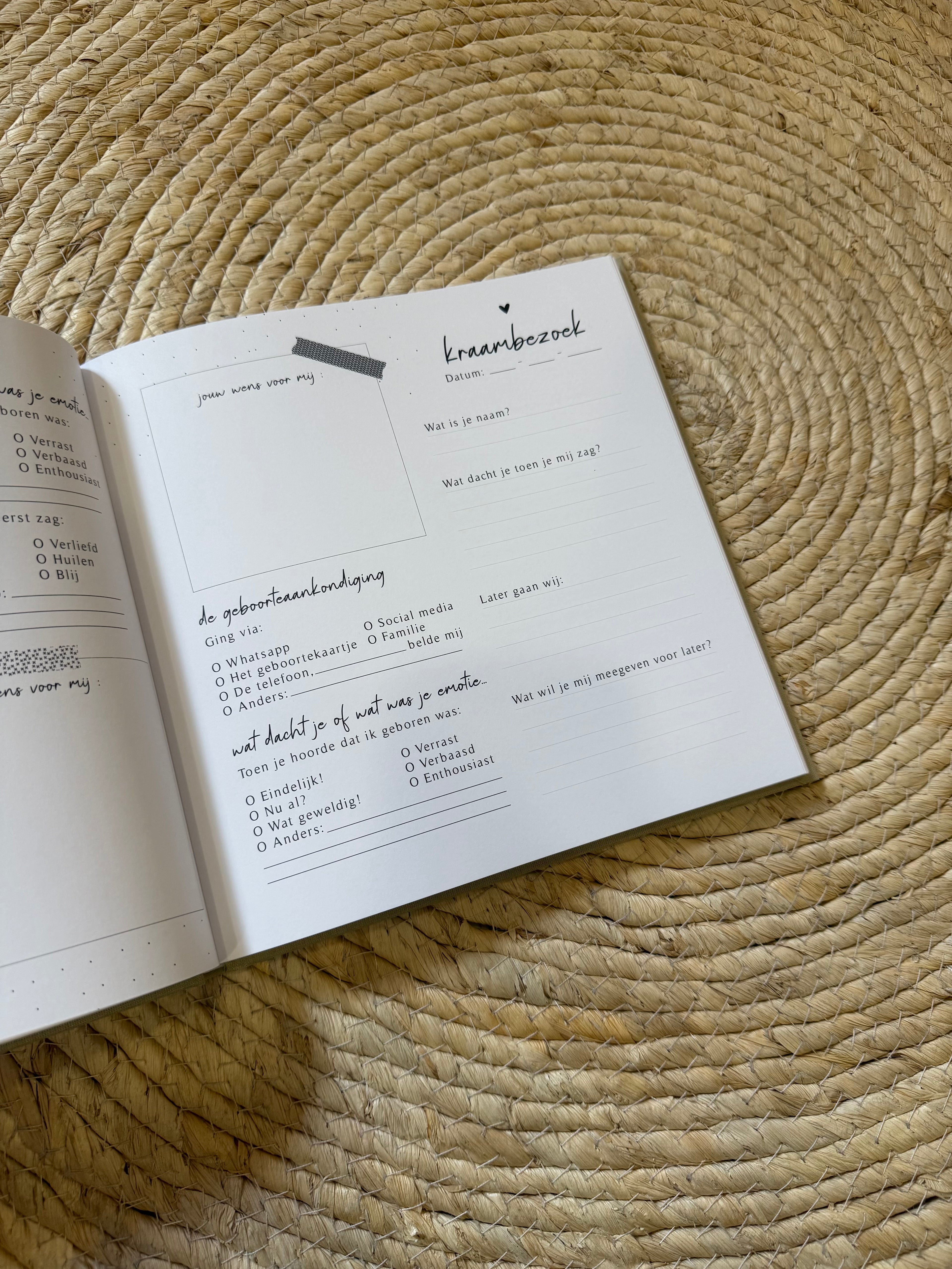 Mijn Kraambezoek - Linnen Taupe