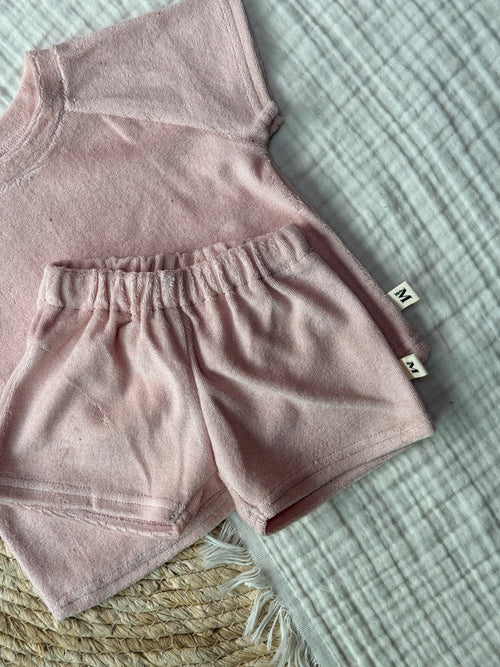 Badstof set Nude Roze