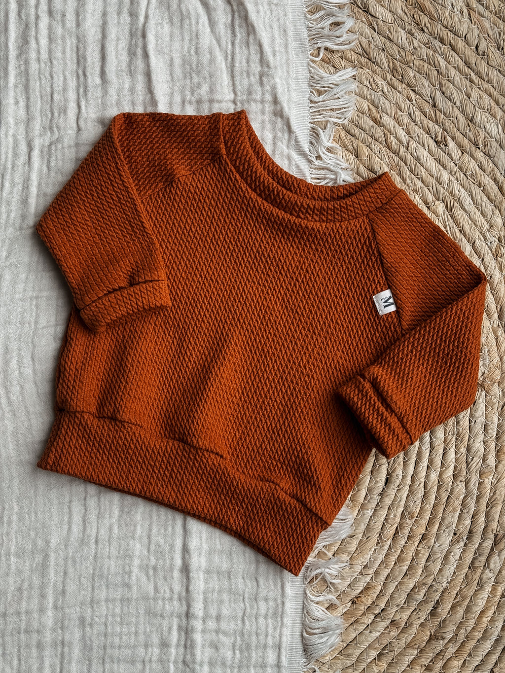Sweater Cognac Kabel