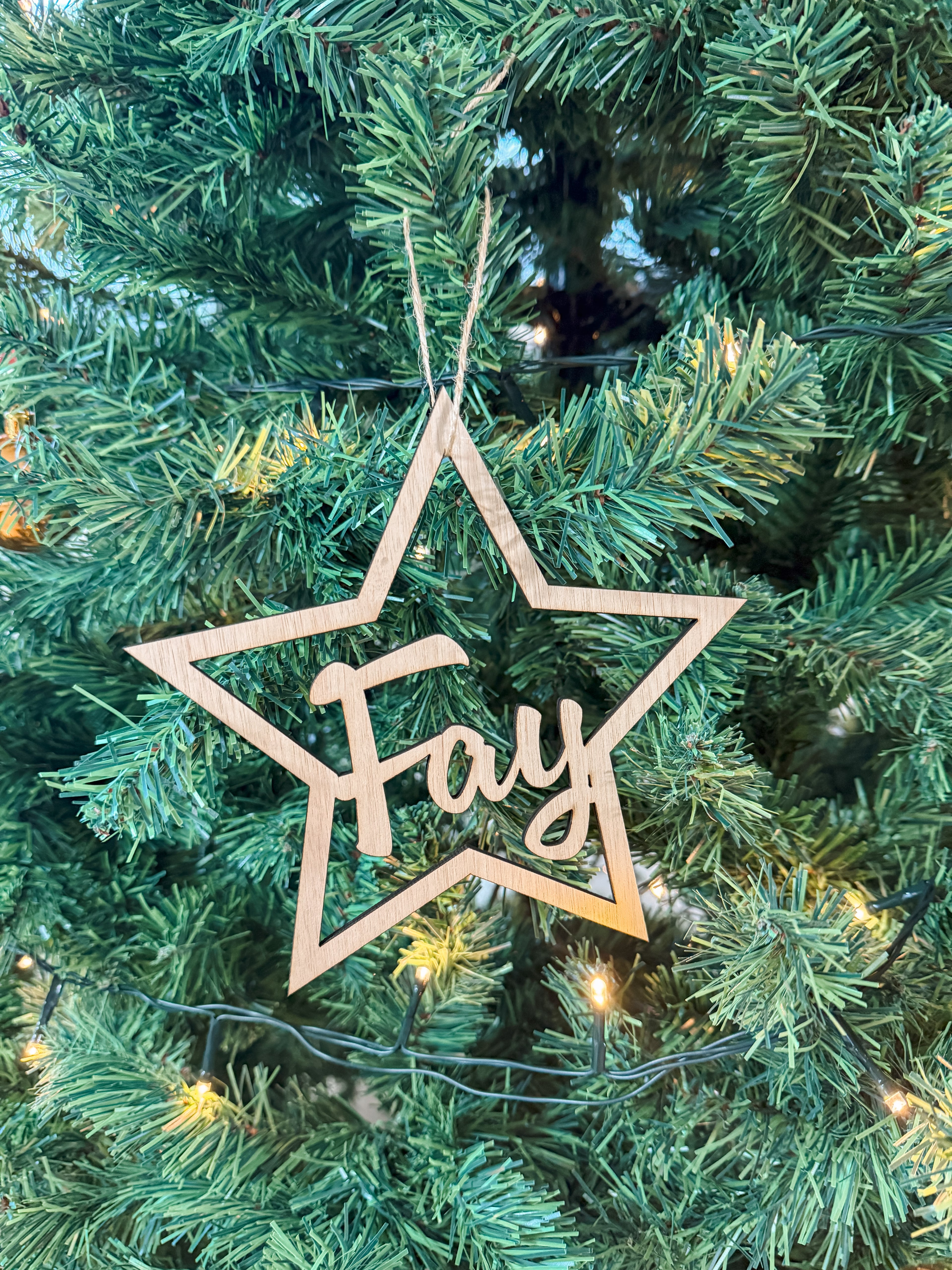 Gepersonaliseerde Ster Kerstbal