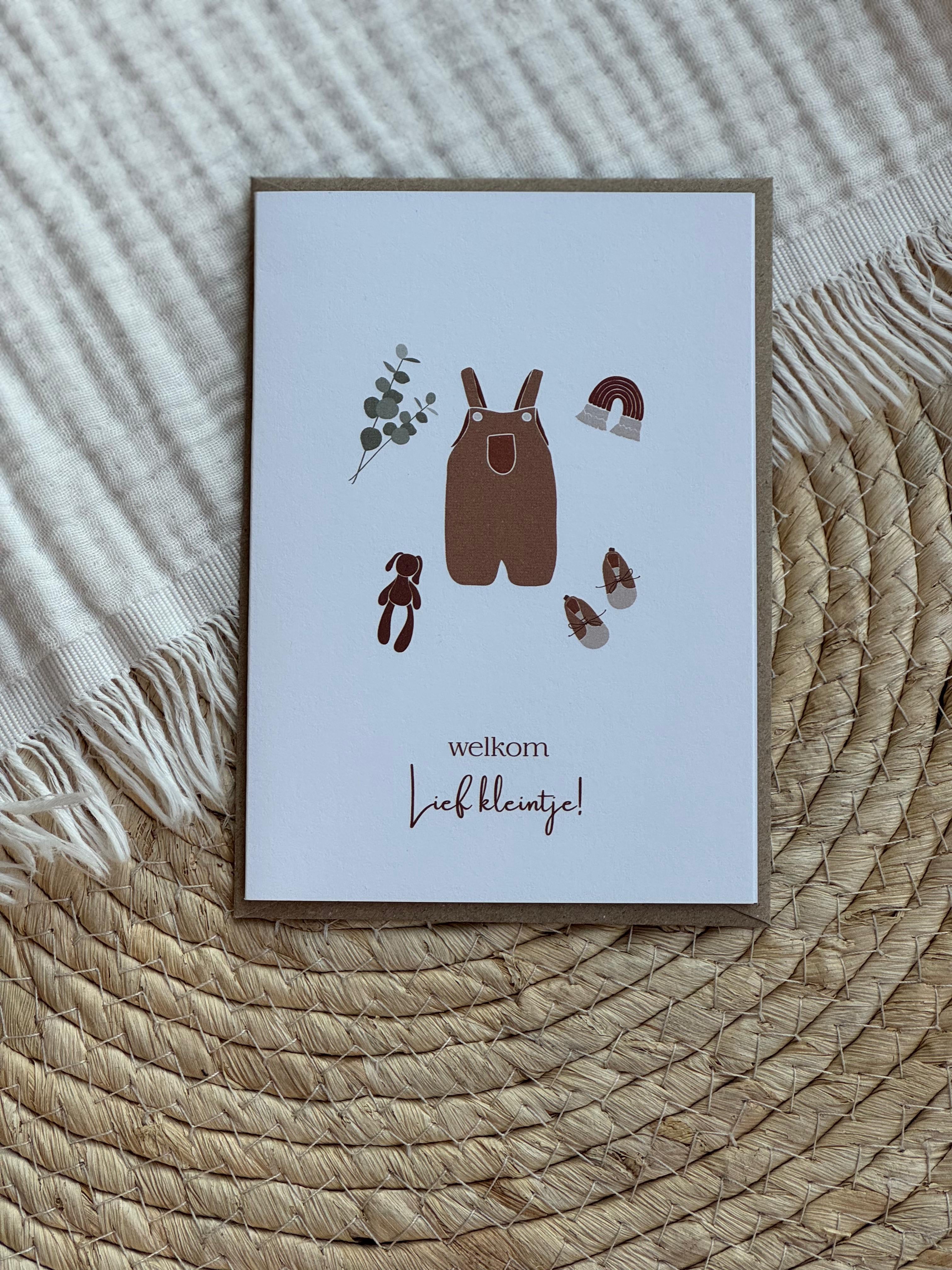 Wenskaart Welkom Kleintje