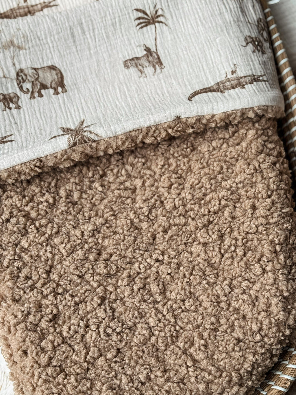Wiegdeken Jungle Beige