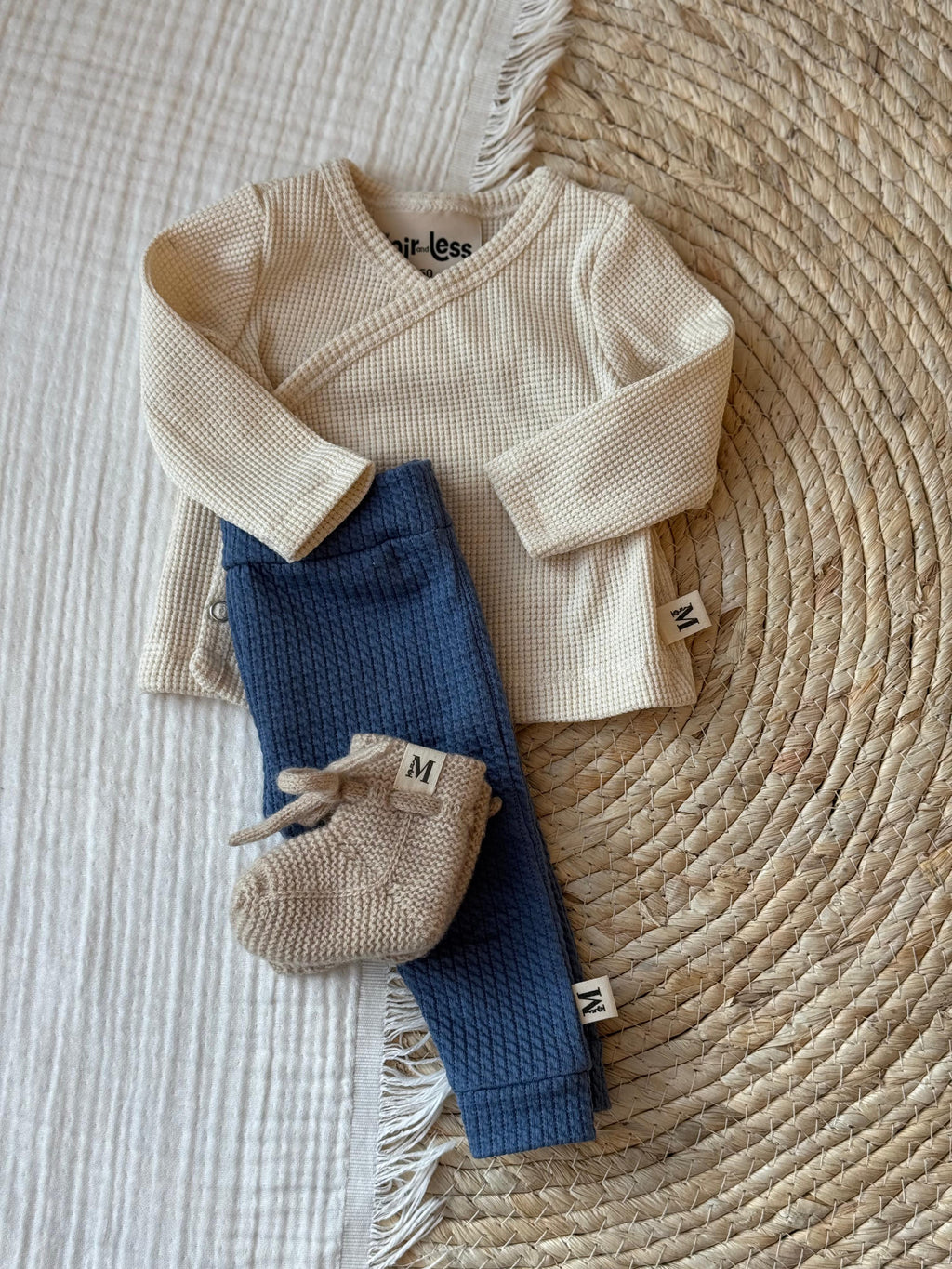 Overslag Waffle Jersey Linnen