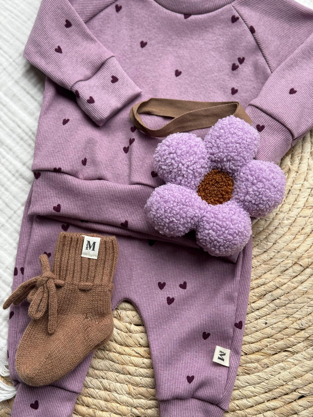 Lila Hartjes Rib Baggy