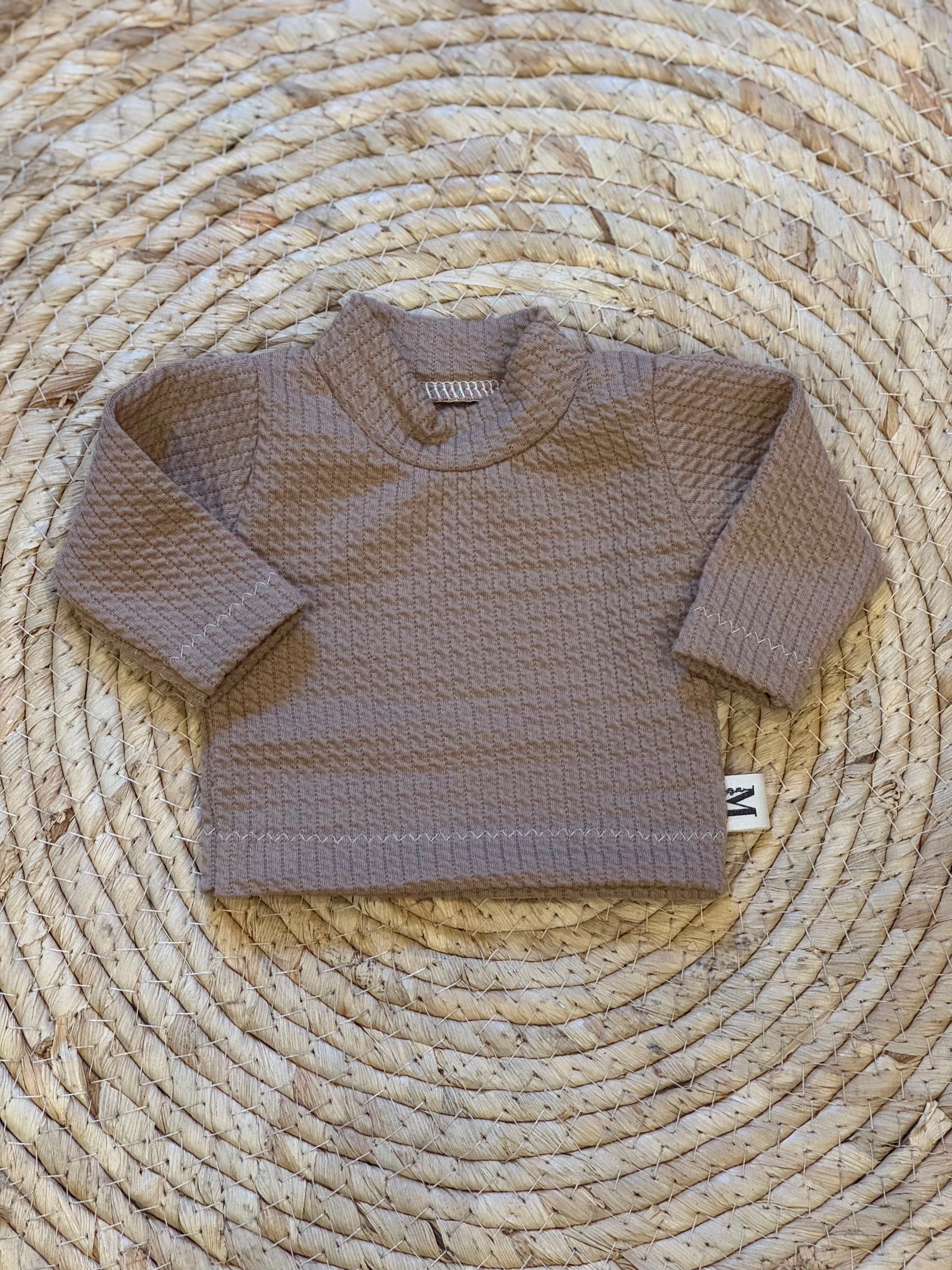 Poppenshirt Kabel Taupe