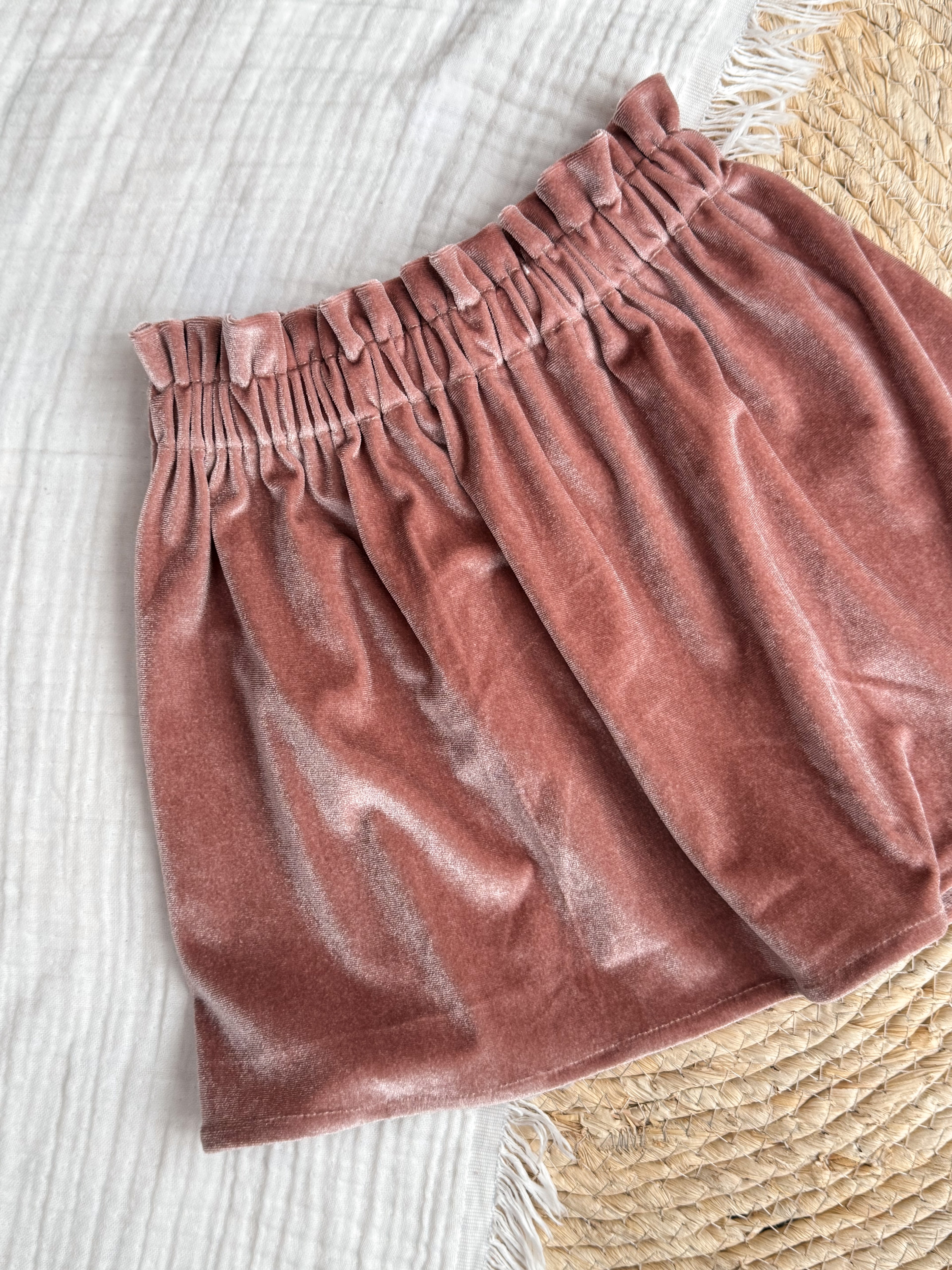 Rokje Fluweel Light Pink