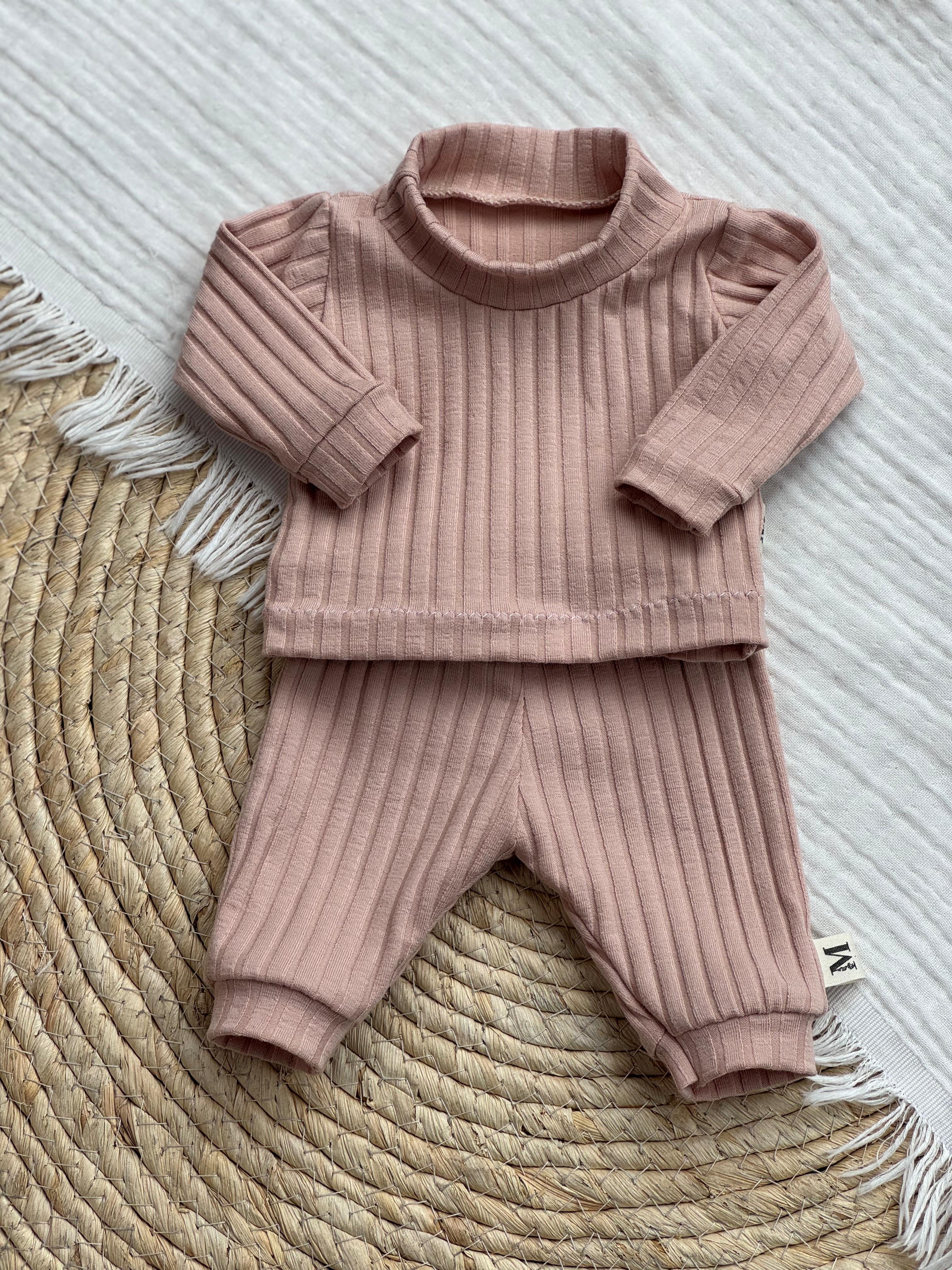Poppenshirt Brede Rib Oud Roze