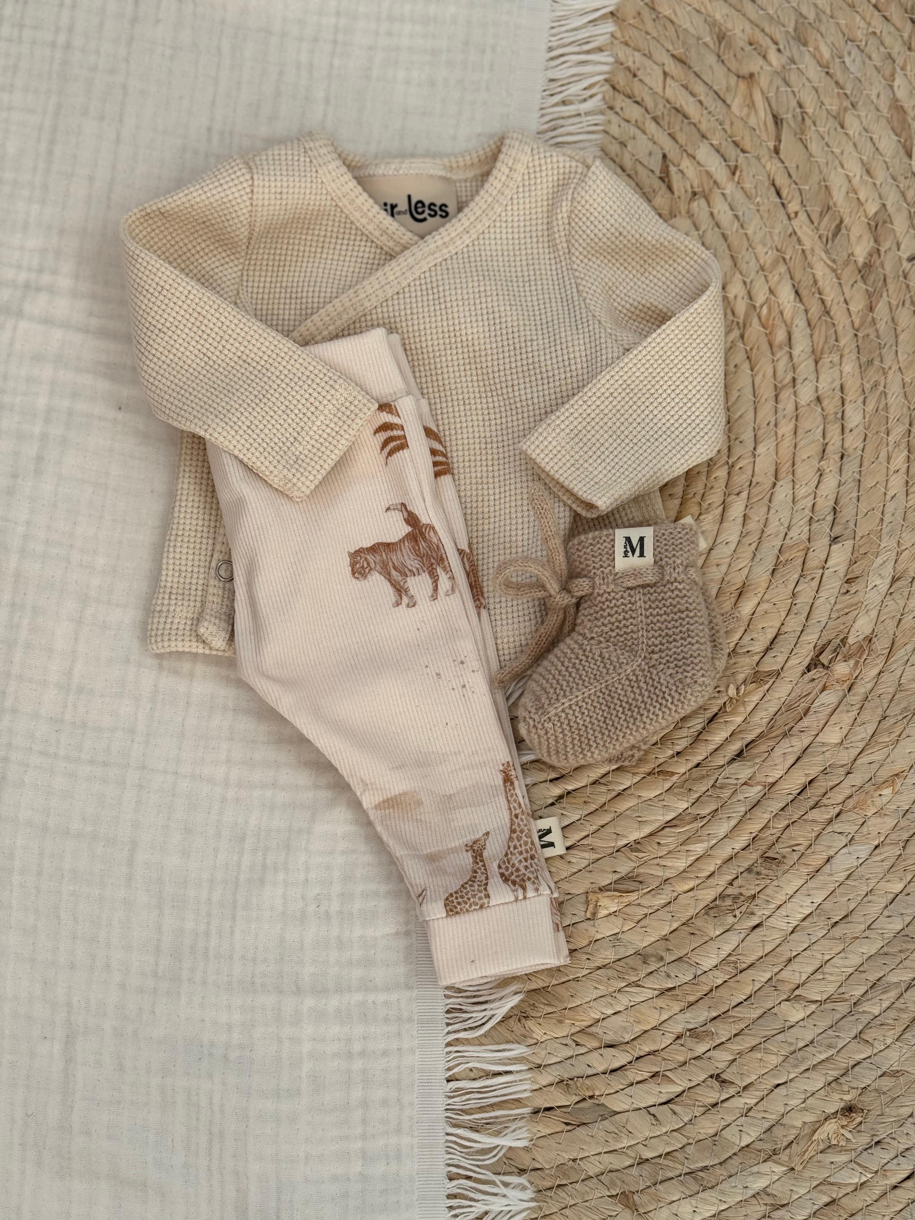 Overslag Waffle Jersey Linnen