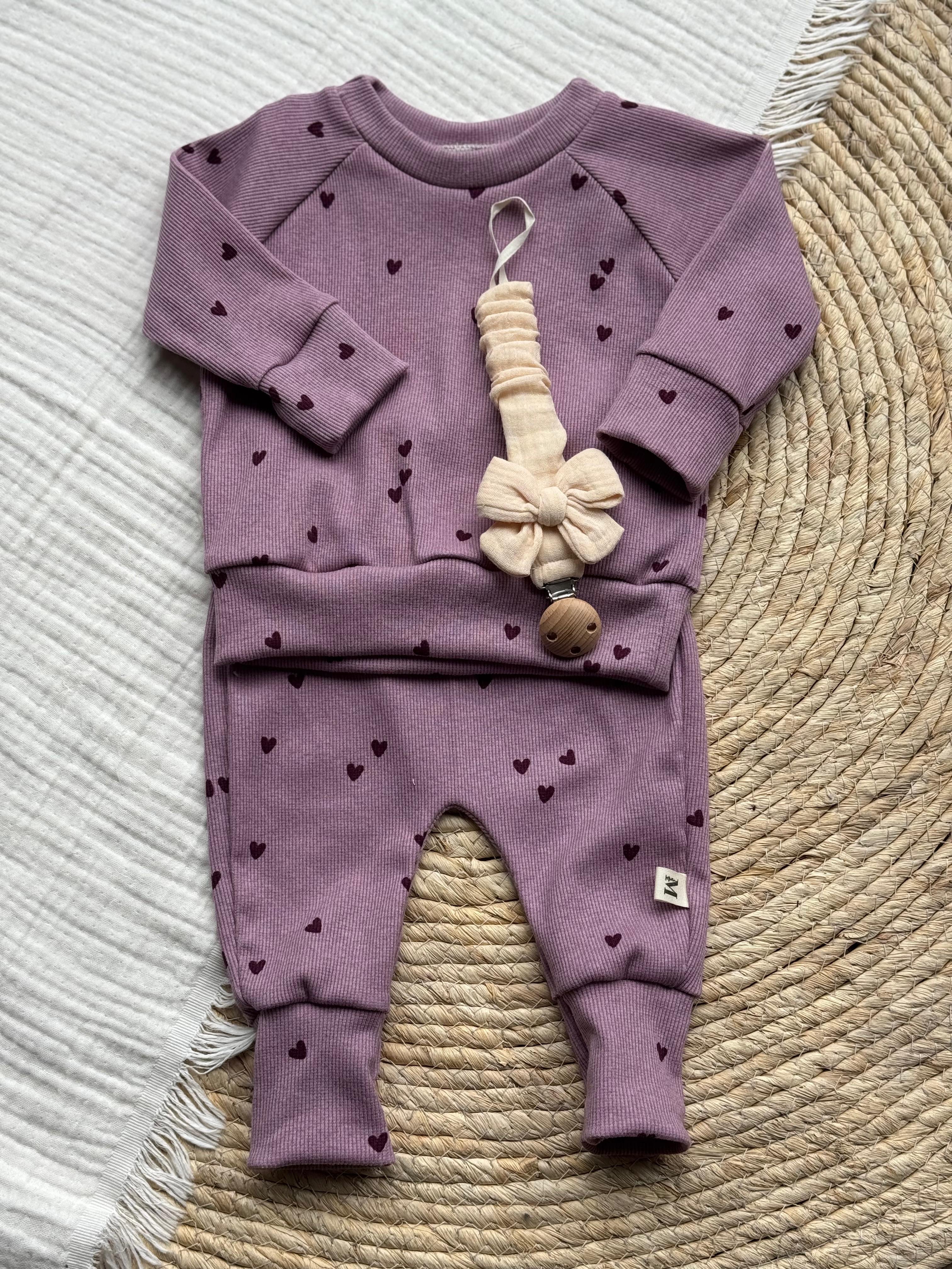 Lila Hartjes Rib Baggy