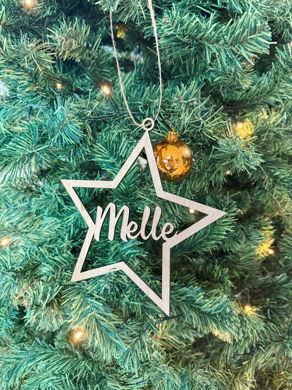 Gepersonaliseerde Ster Kerstbal