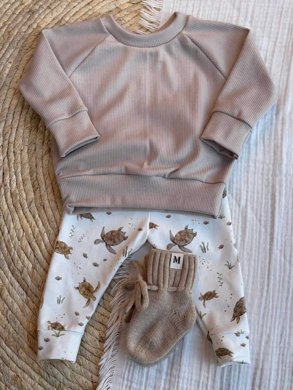 Sweater Beige Rib