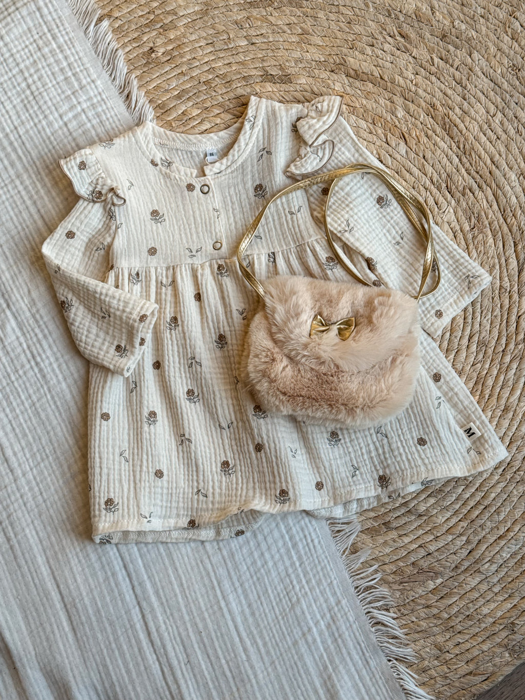 Tasje Creme met Strikje