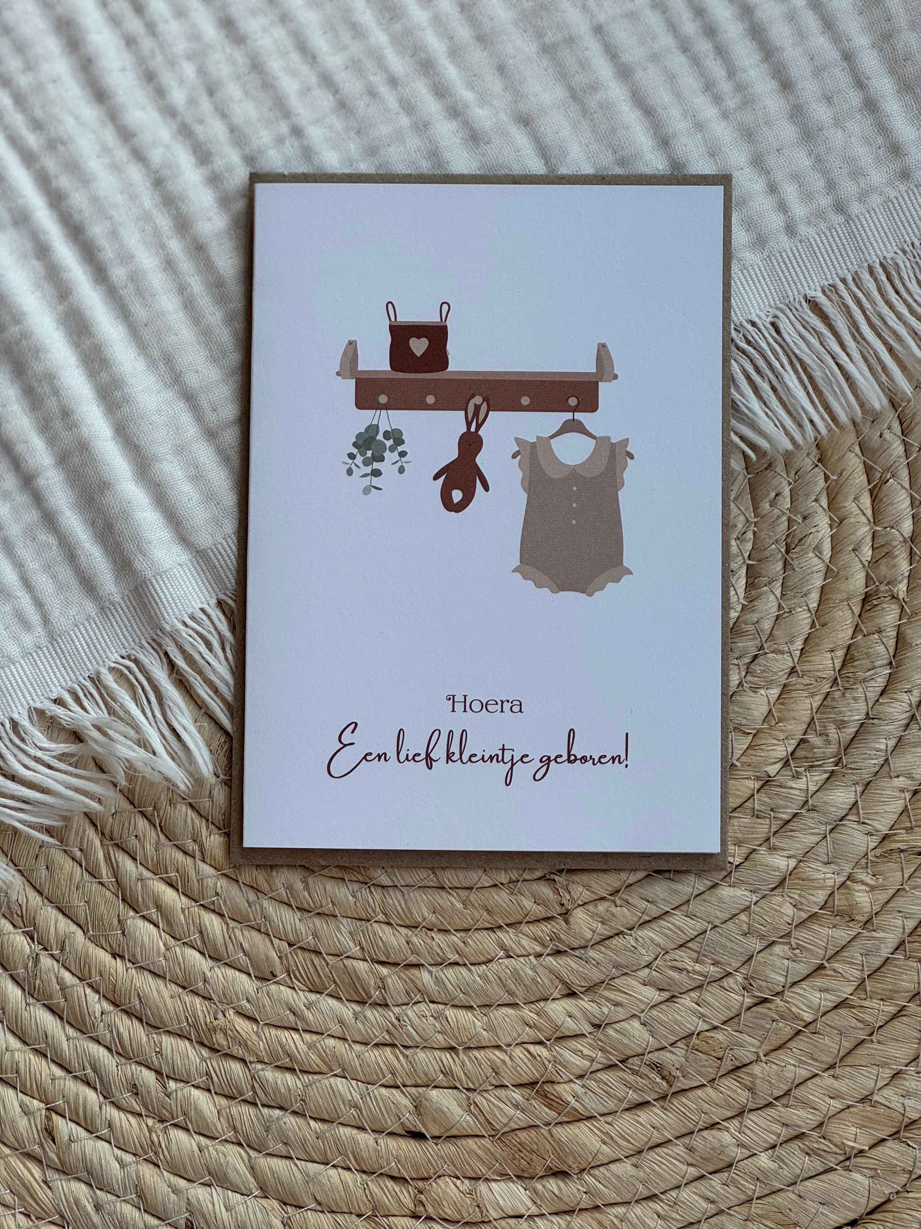 Wenskaart Lief Kleintje Geboren