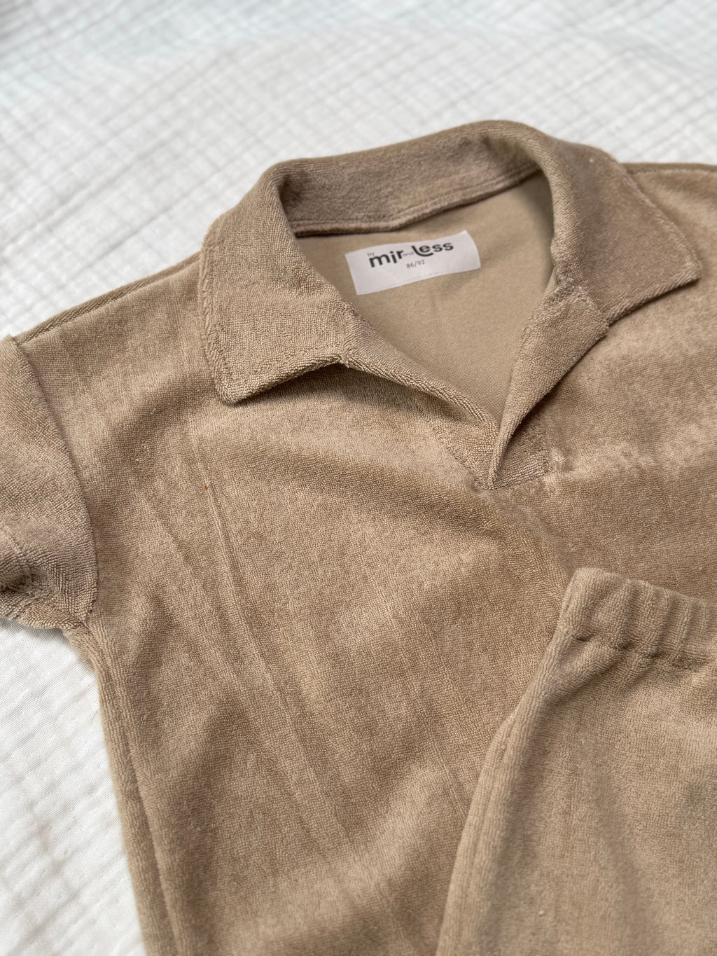 Polo Badstof Set Sand