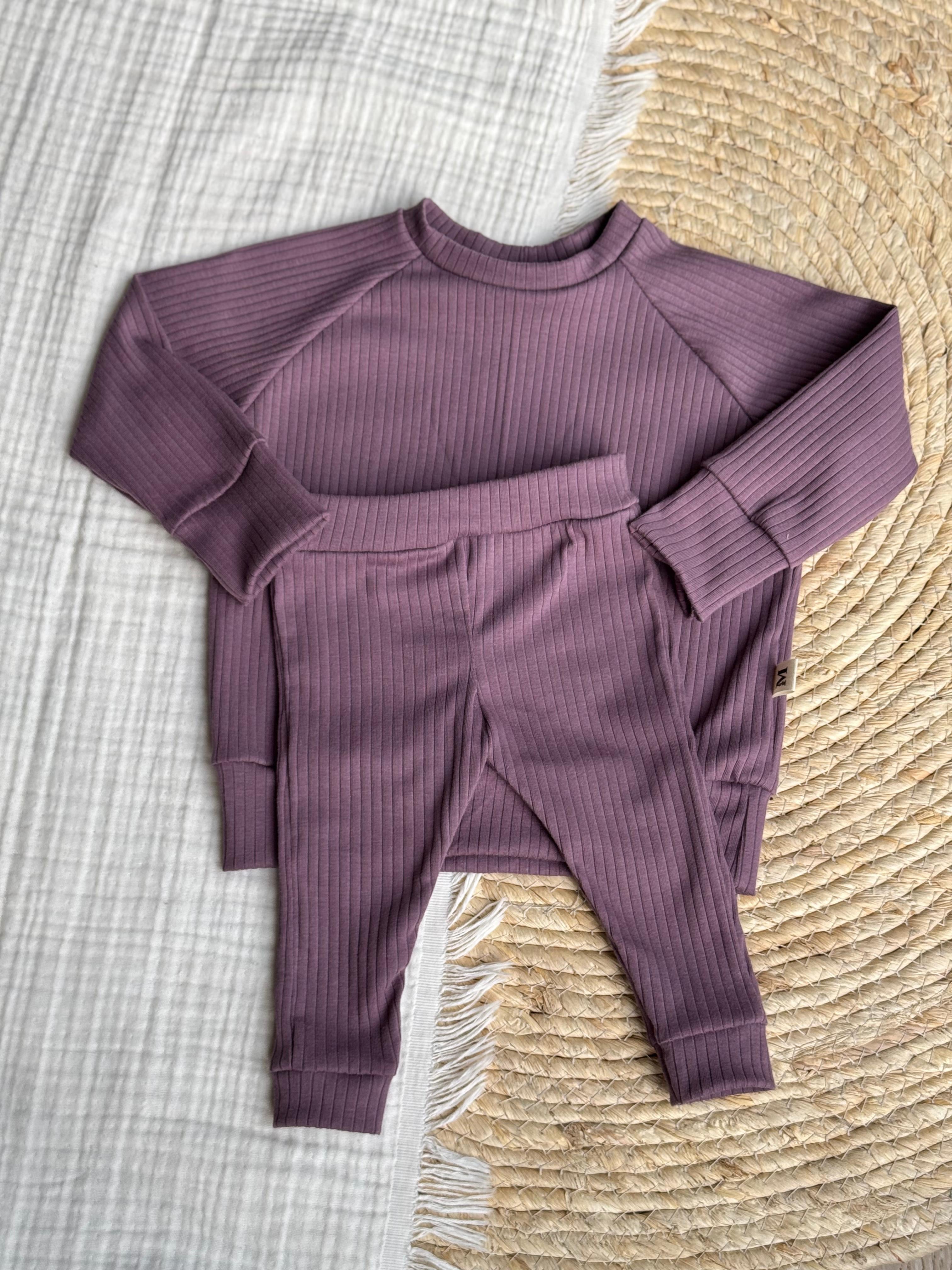 Set Brede Rib Mauve