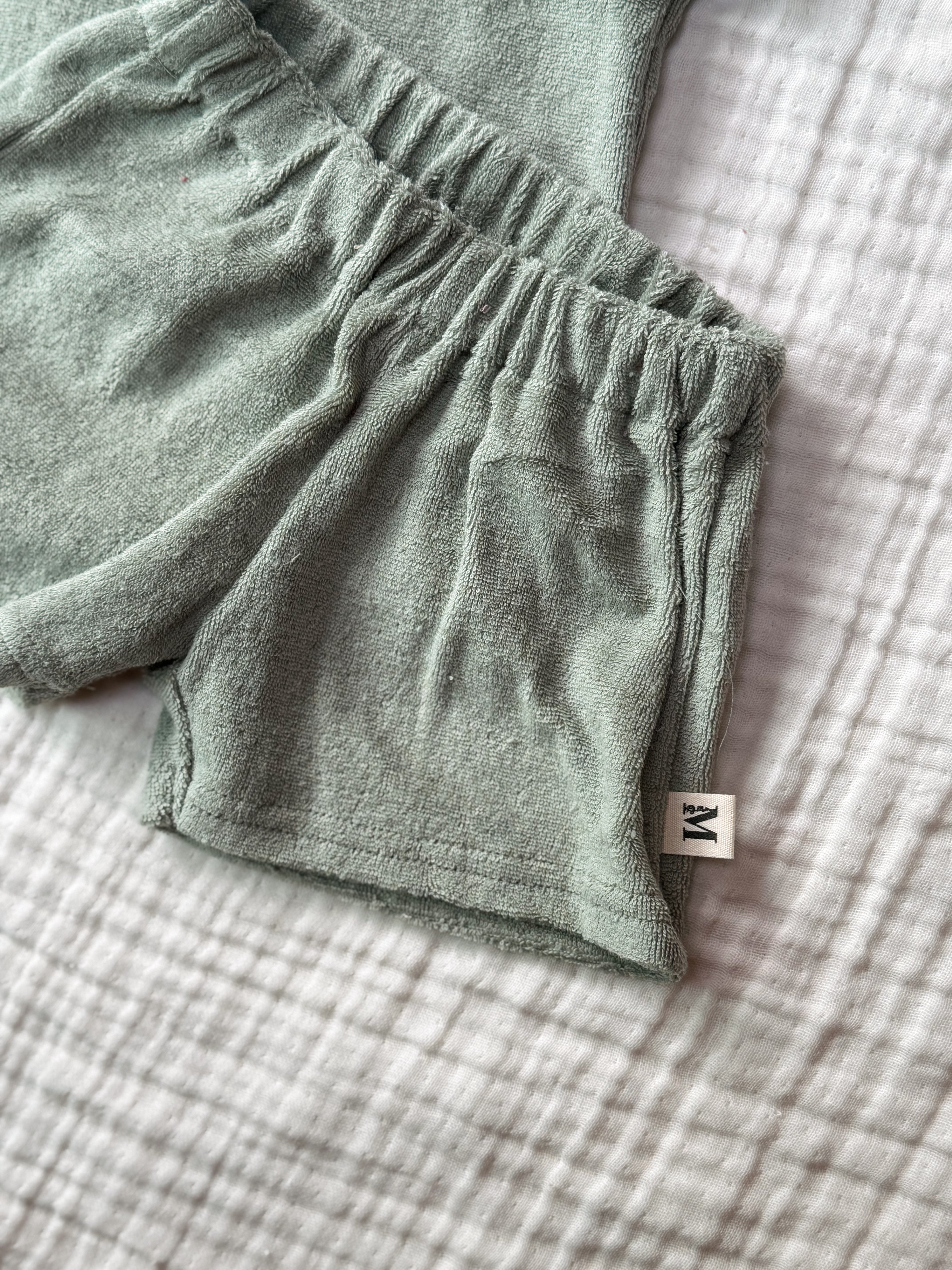 Badstof set Dusty Green