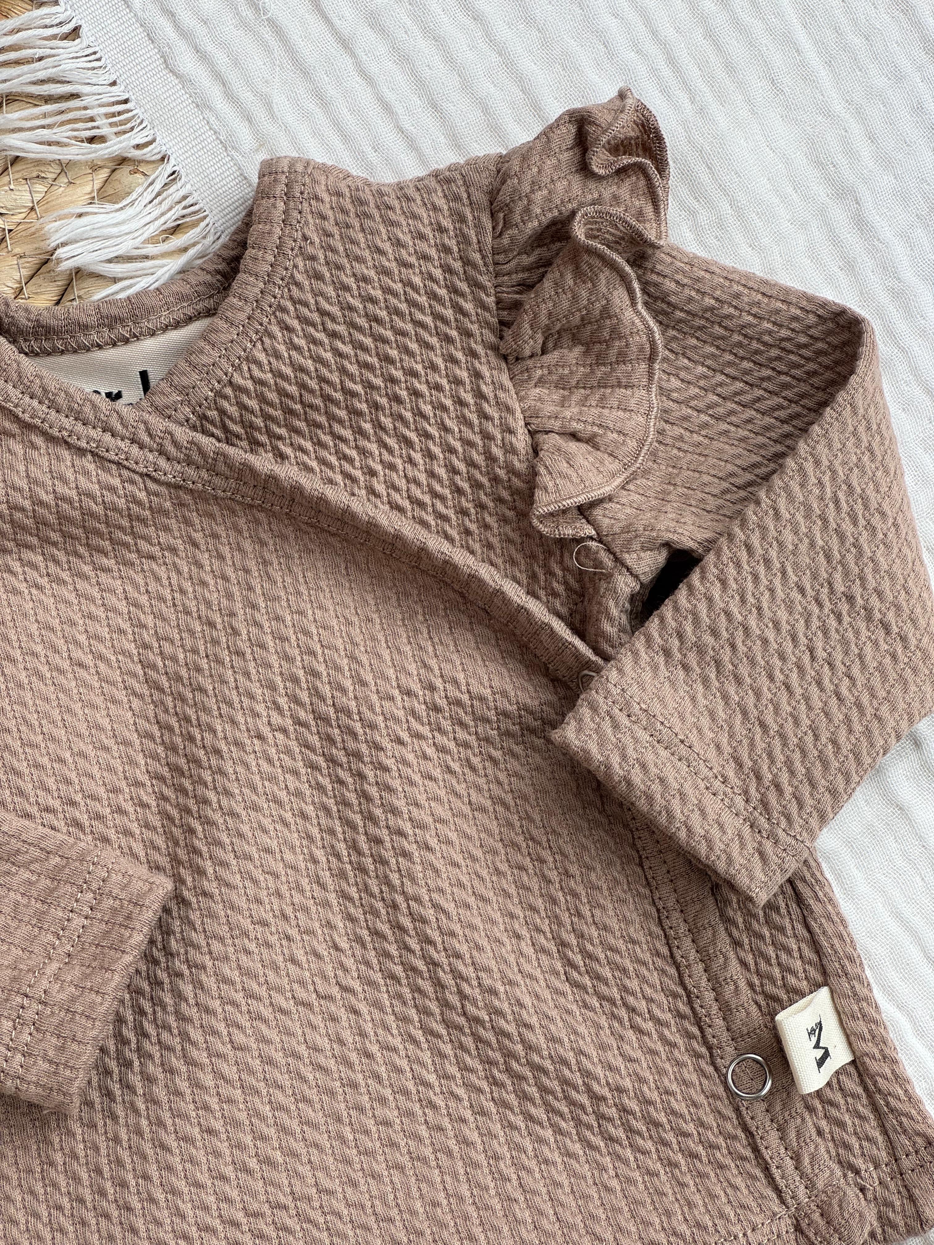 Overslag Ruffle Kabel Taupe